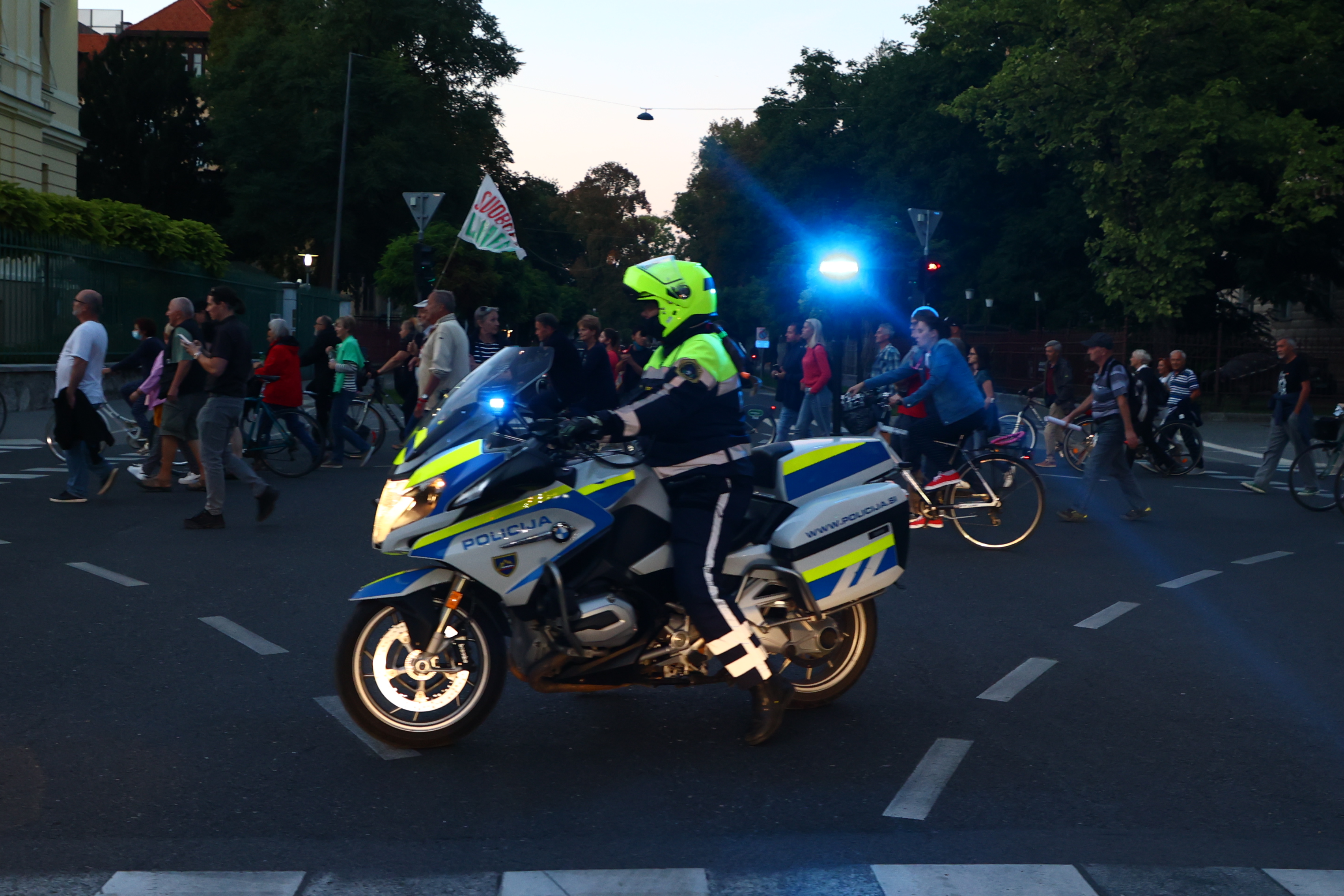 protest, petek, ljubljana