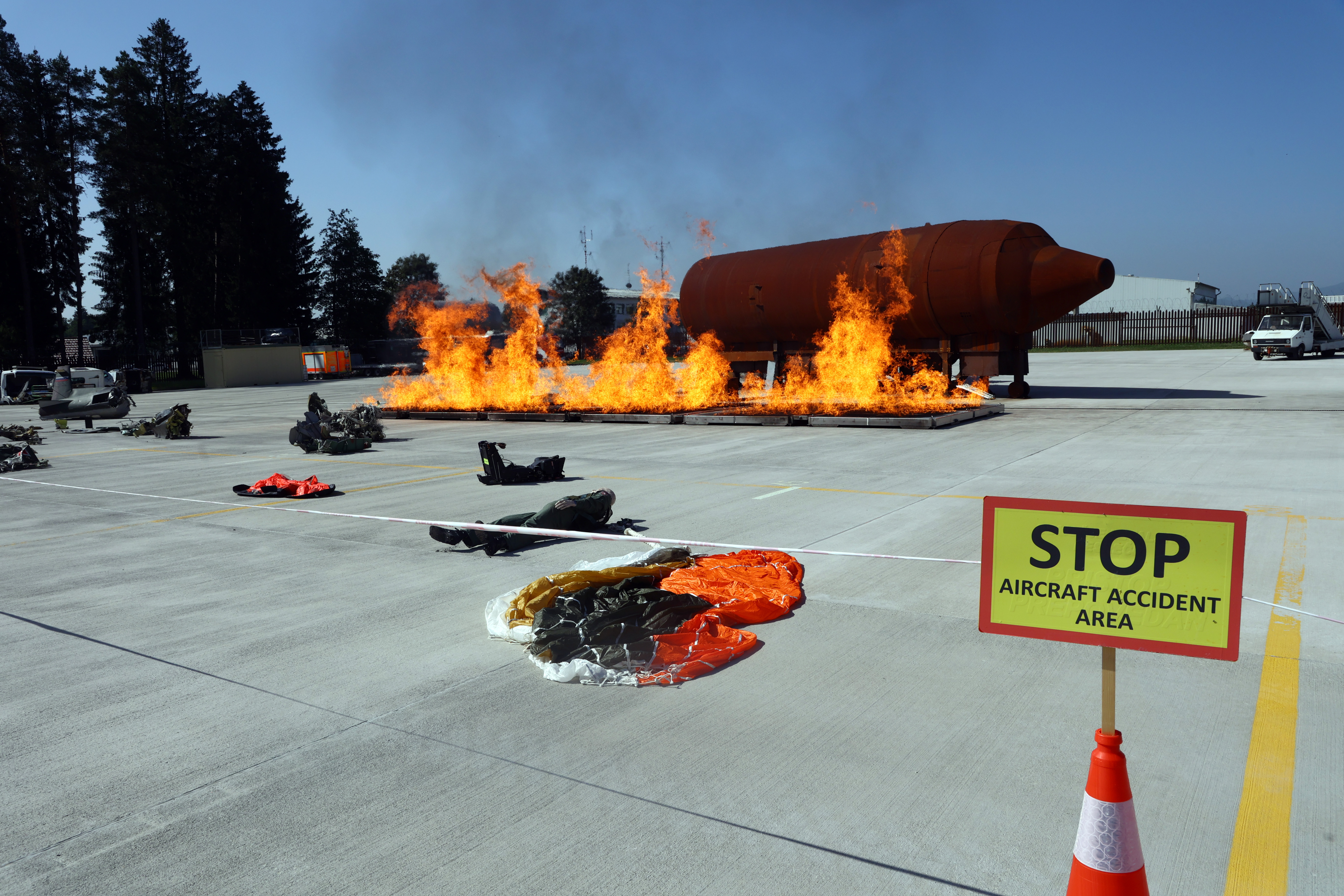 letalska nesreča vaja