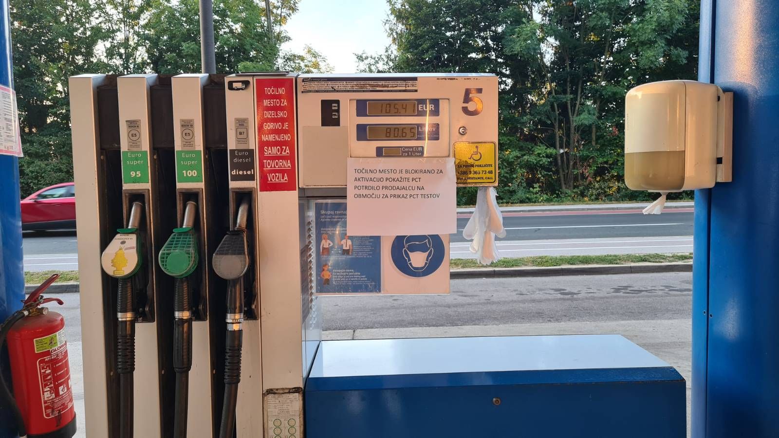 bencinska črpalka, PCT