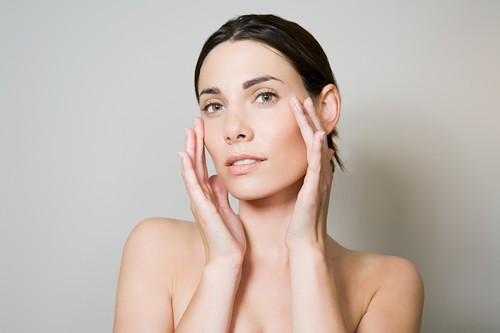 ženska, obraz, koža, mladost