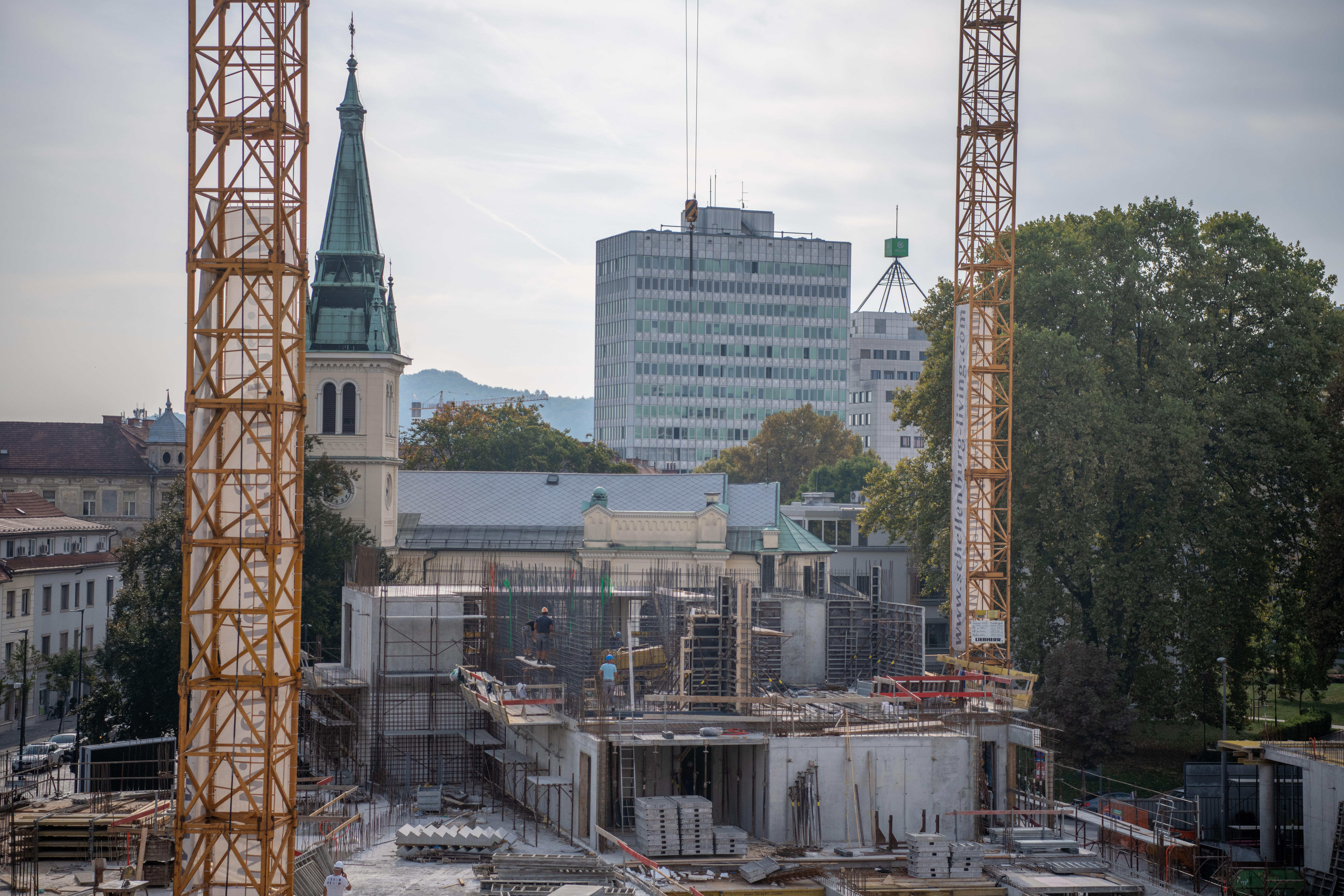 Schellenburg, gradbišče