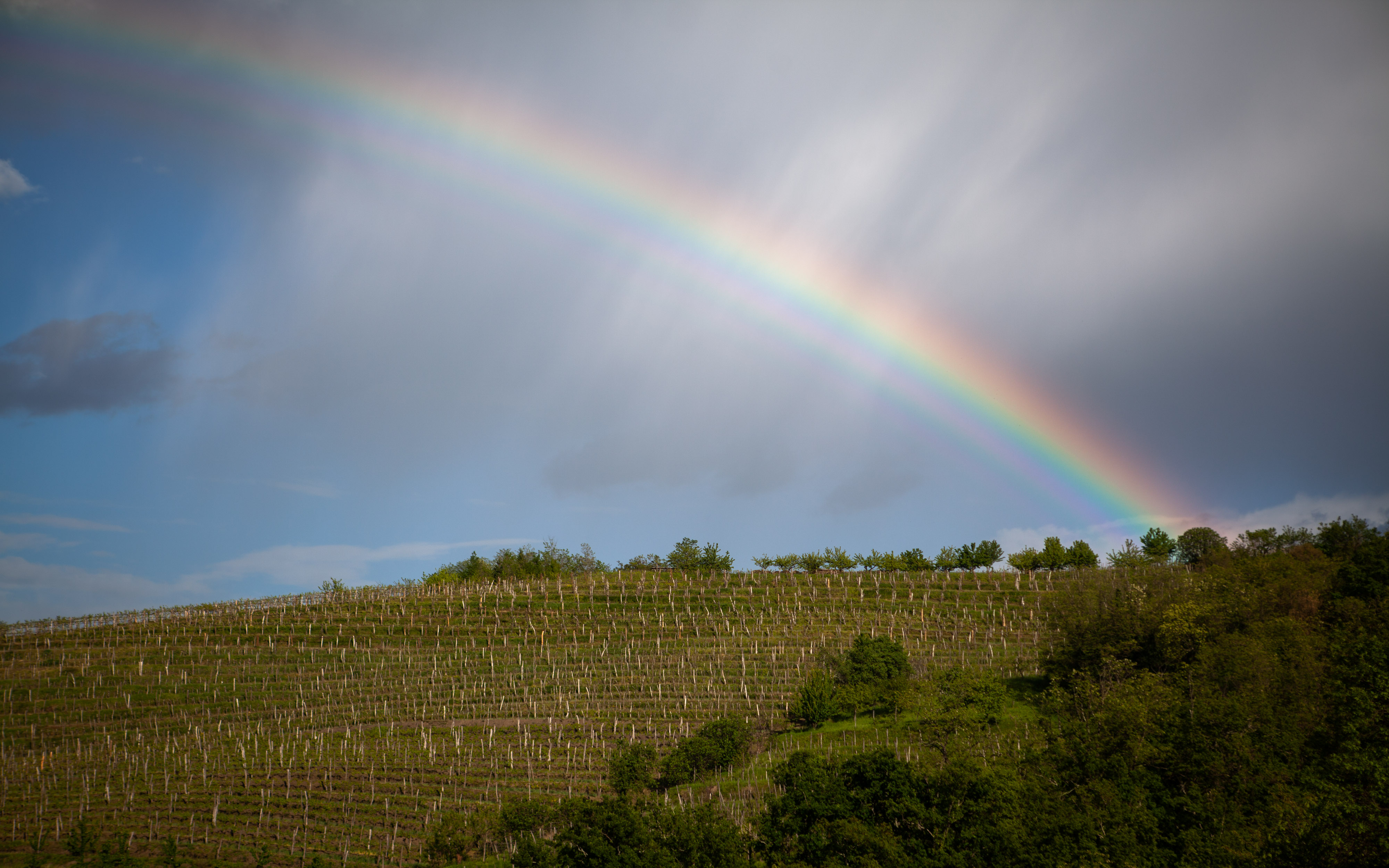 vreme, mavrica, oblaki, narava