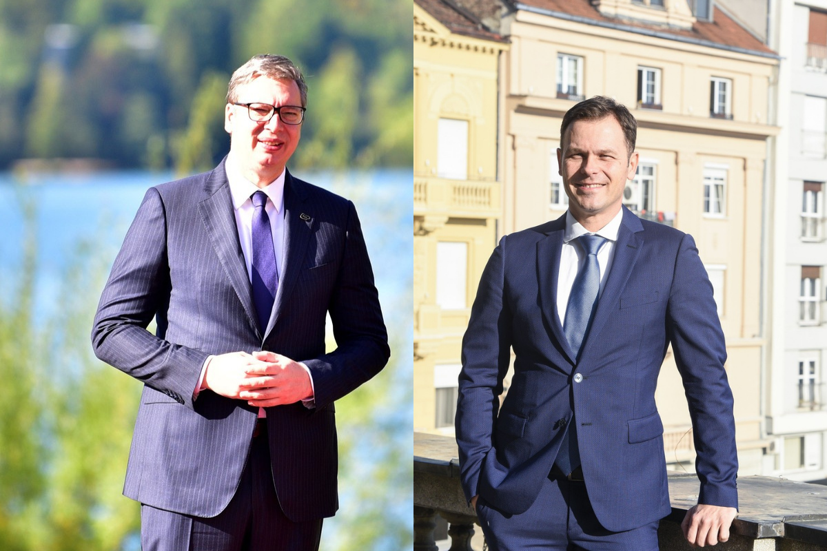 Aleksandar Vučić in Siniša Mali