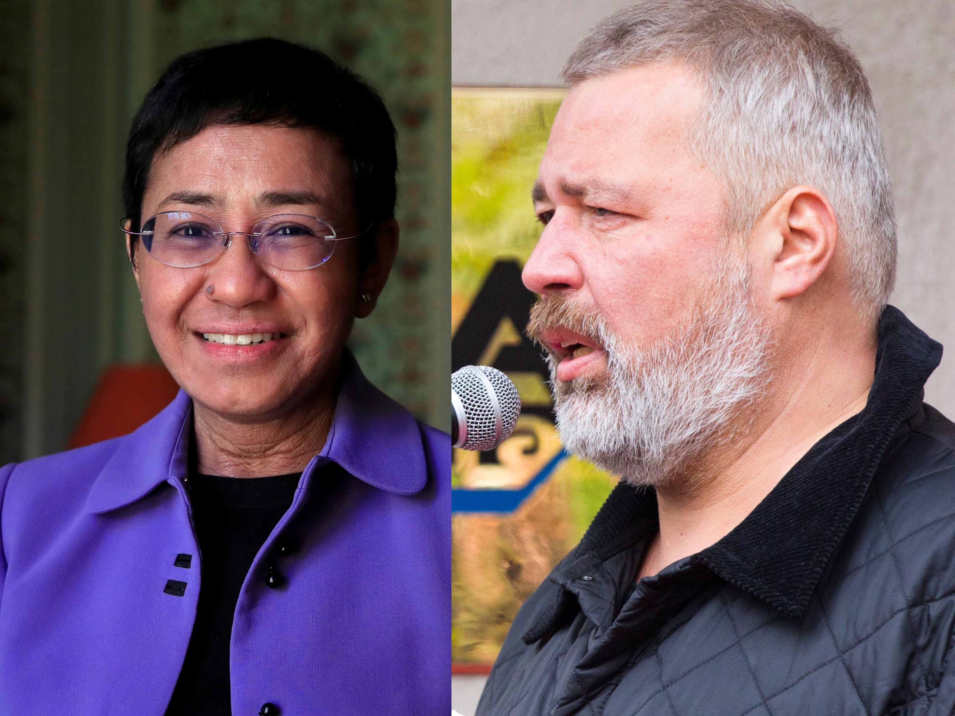 Maria Ressa in Dmitry Muratov