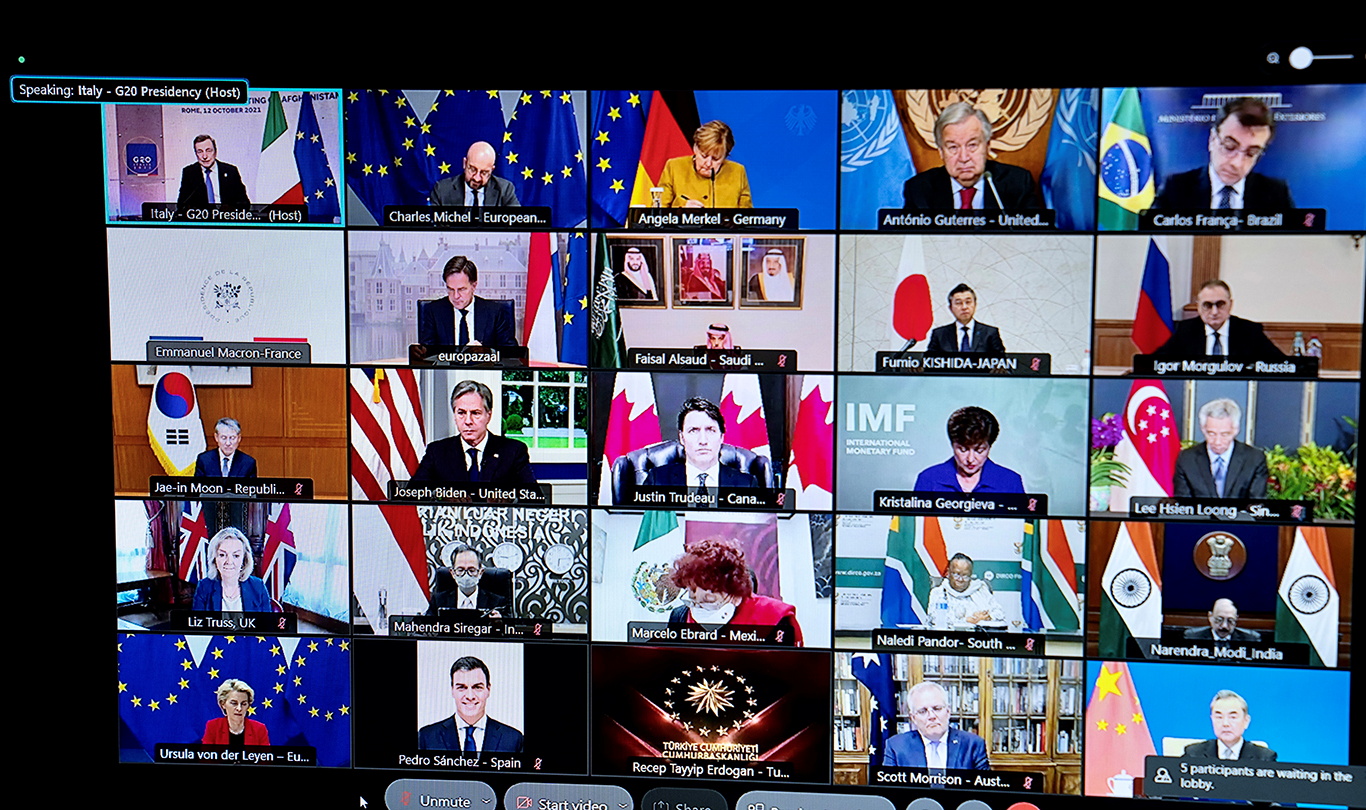 Zasedanje skupine G20 na temo Afganistana