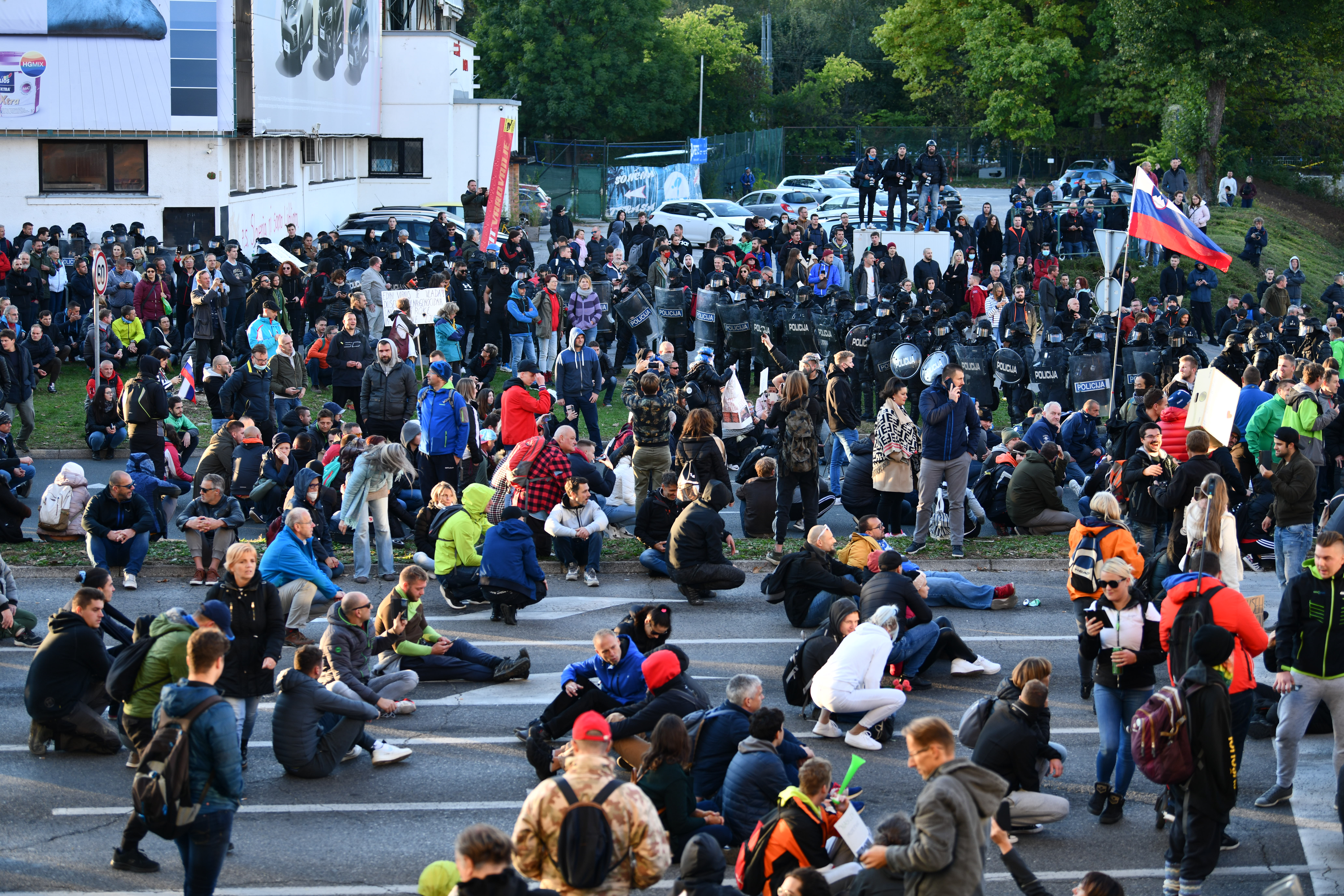 protesti 13. 10. 2021