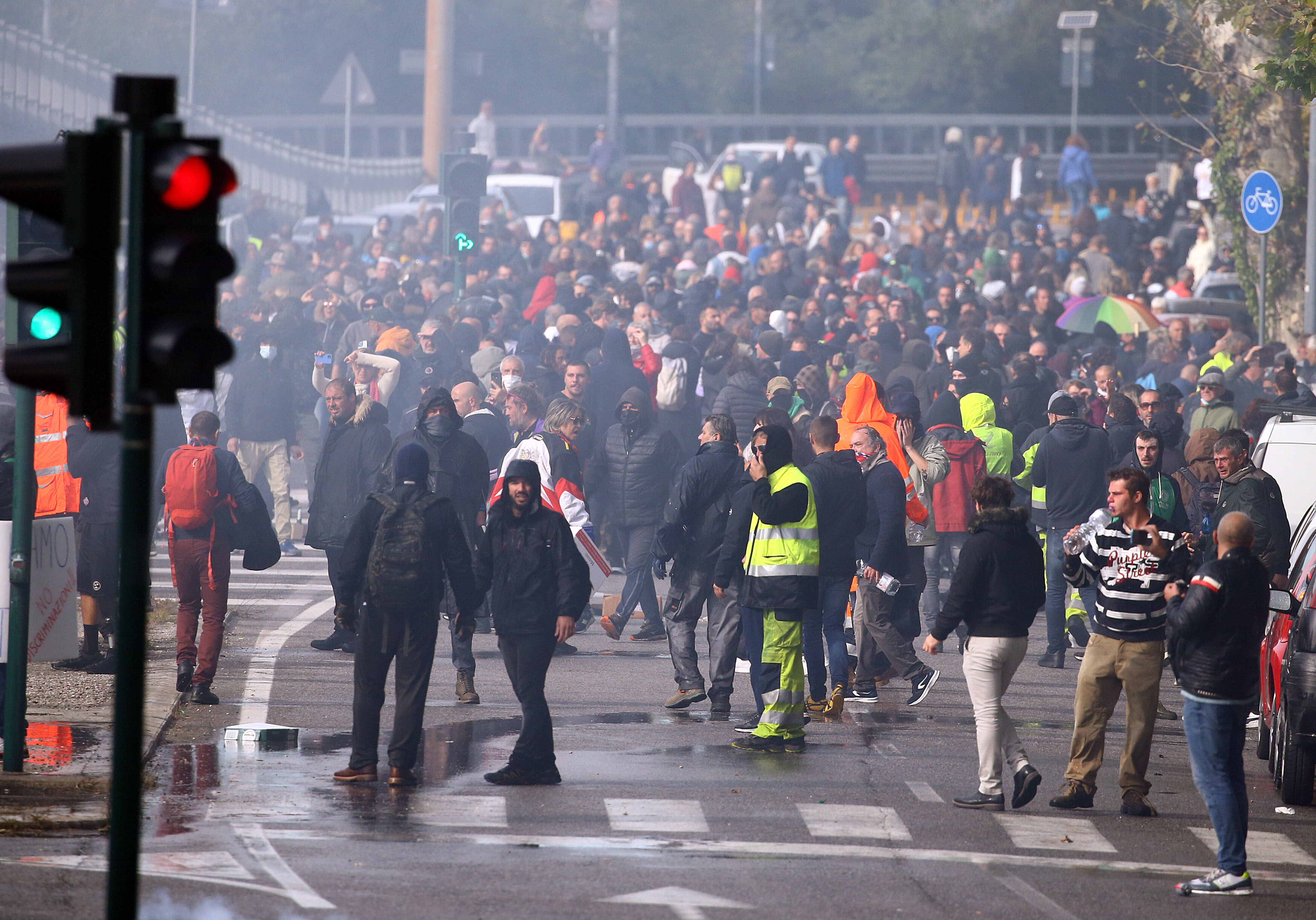 Trst, protest, pristanišče