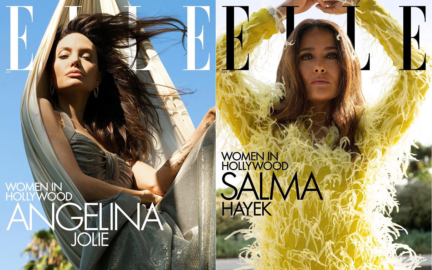 elle, angelina jolie, salma hayek