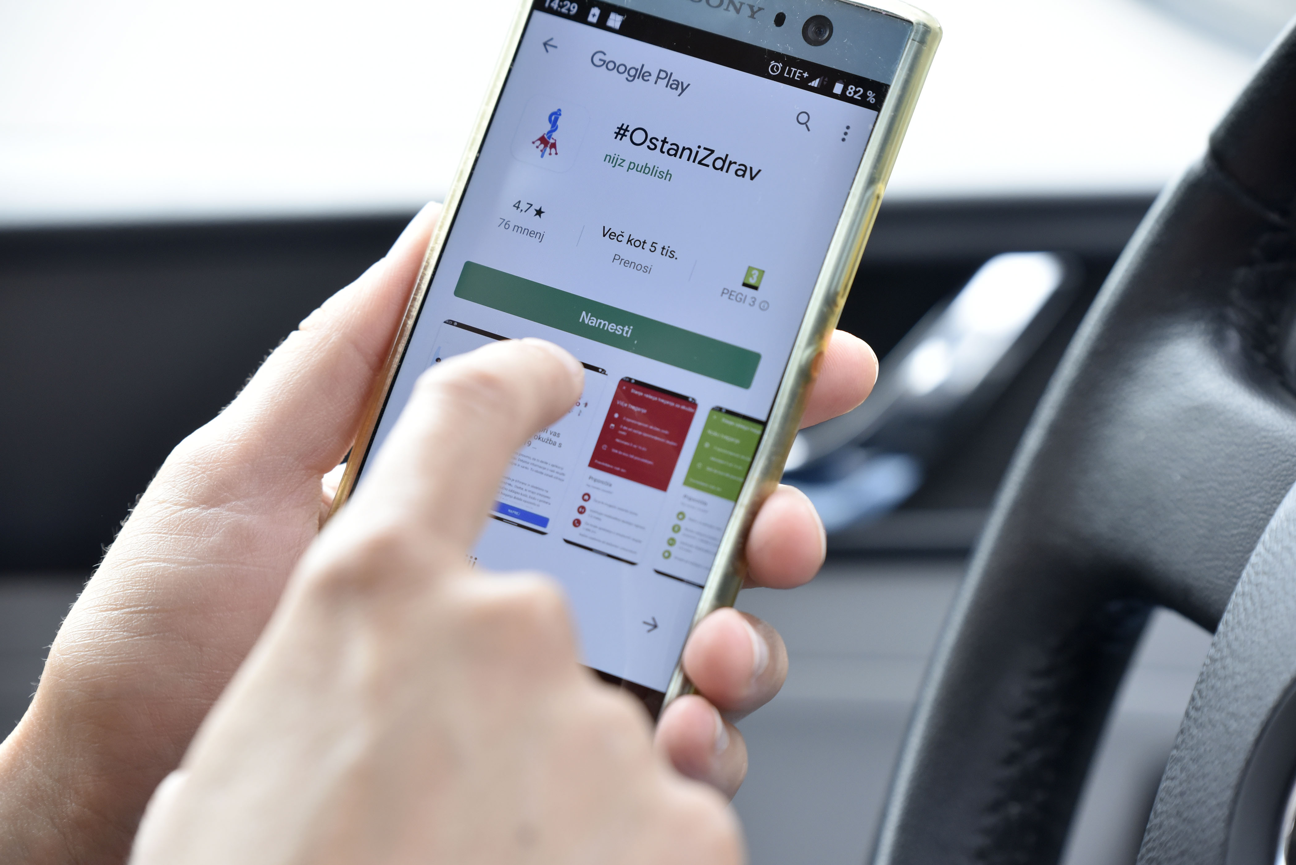 #OstaniZdrav, aplikacija, sledenje stikom