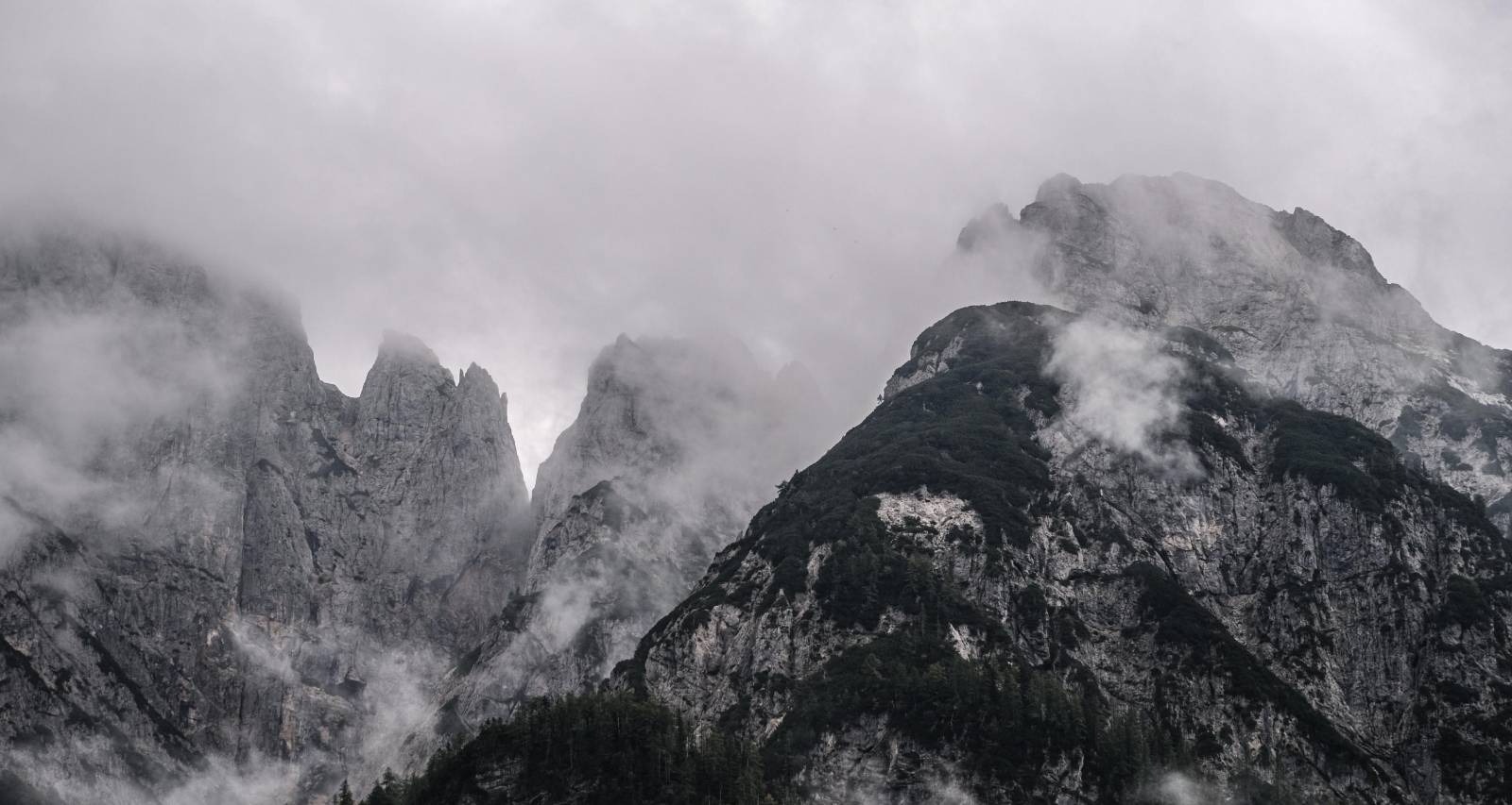 hribi, gore, megla, mraz, jesen, zima