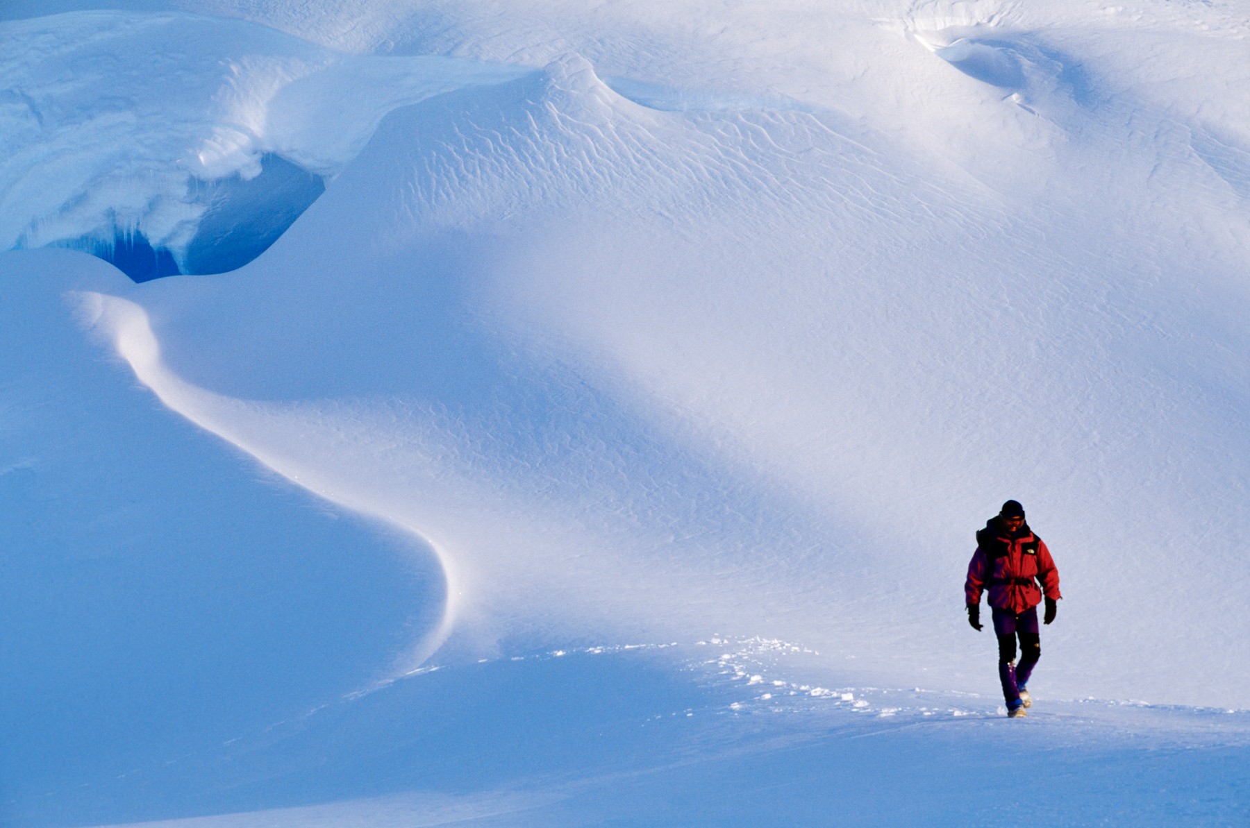 Antarktika, pohodnik, raziskovalec