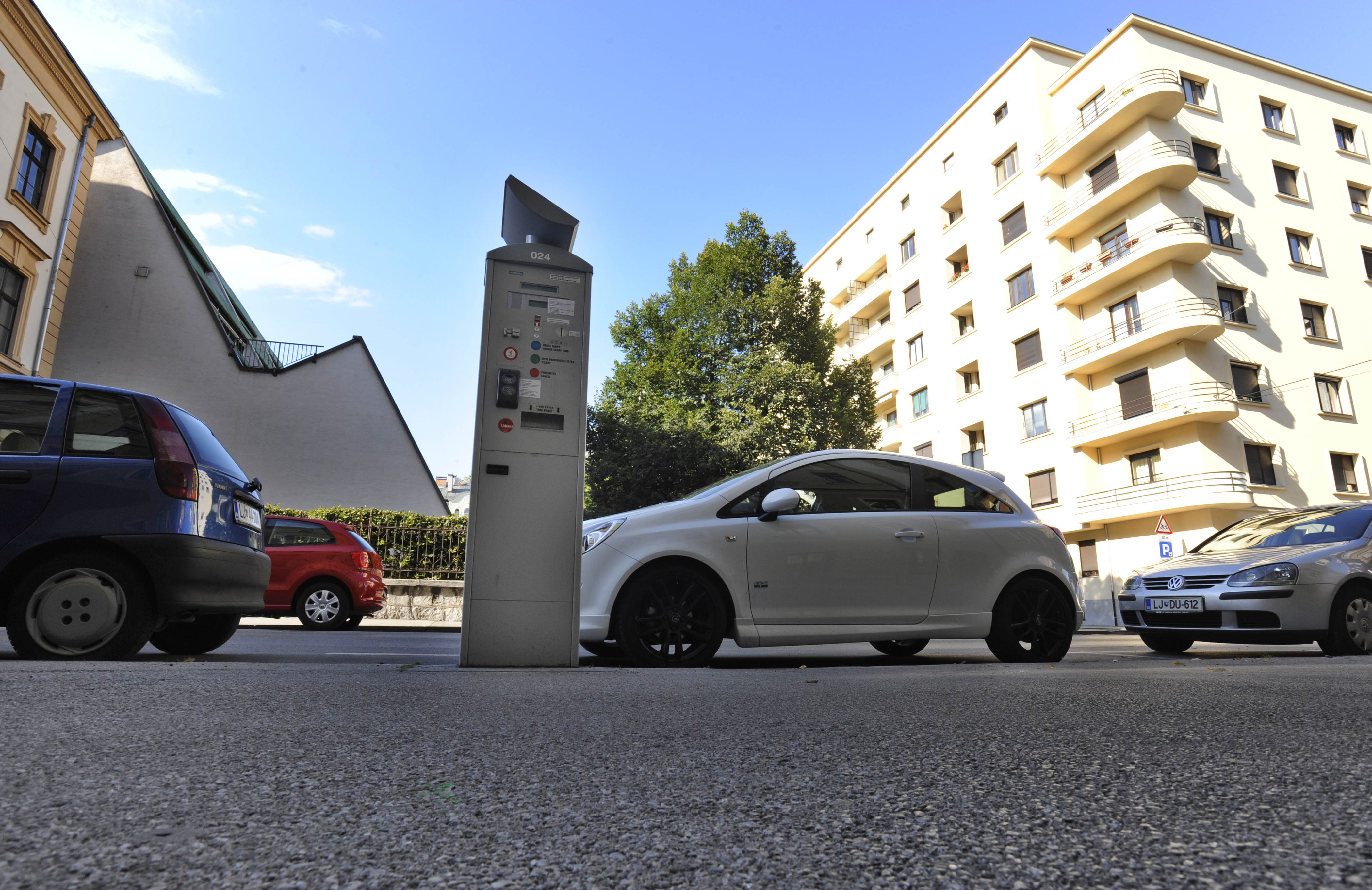 Parkomat, Ljubljana, parkirišče