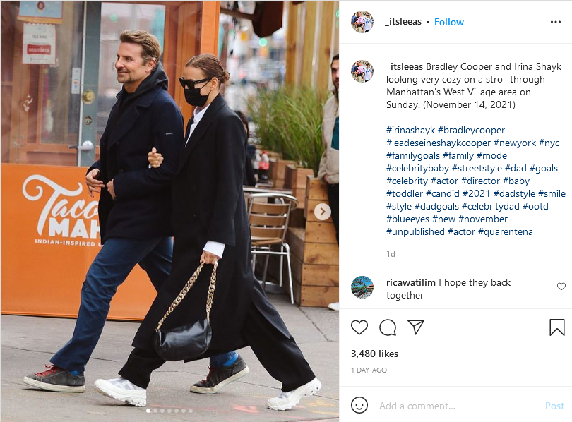 1637151130-Screenshot-2021-11-17-at-12-59-30-Irina-Shayk-Bradley-Cooper-on-Instagram-Bradley-Cooper-and-Irina-Shayk-looking-very-cozy....png
