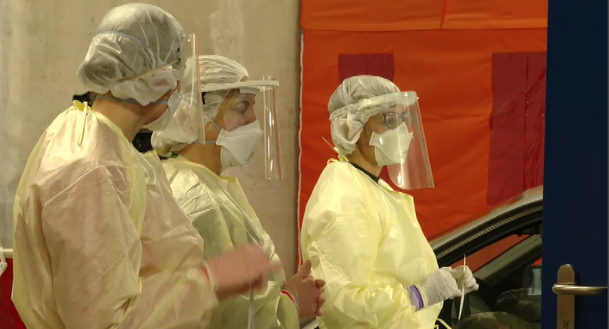 Stožice, pcr testiranje