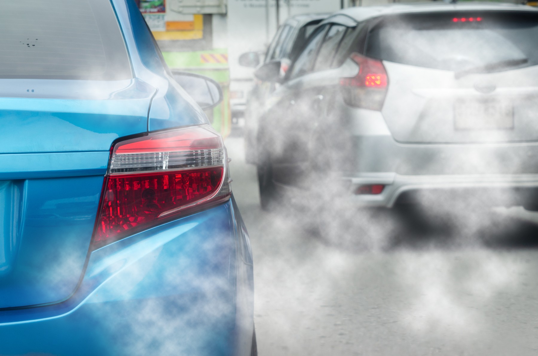 traffic jam on the road