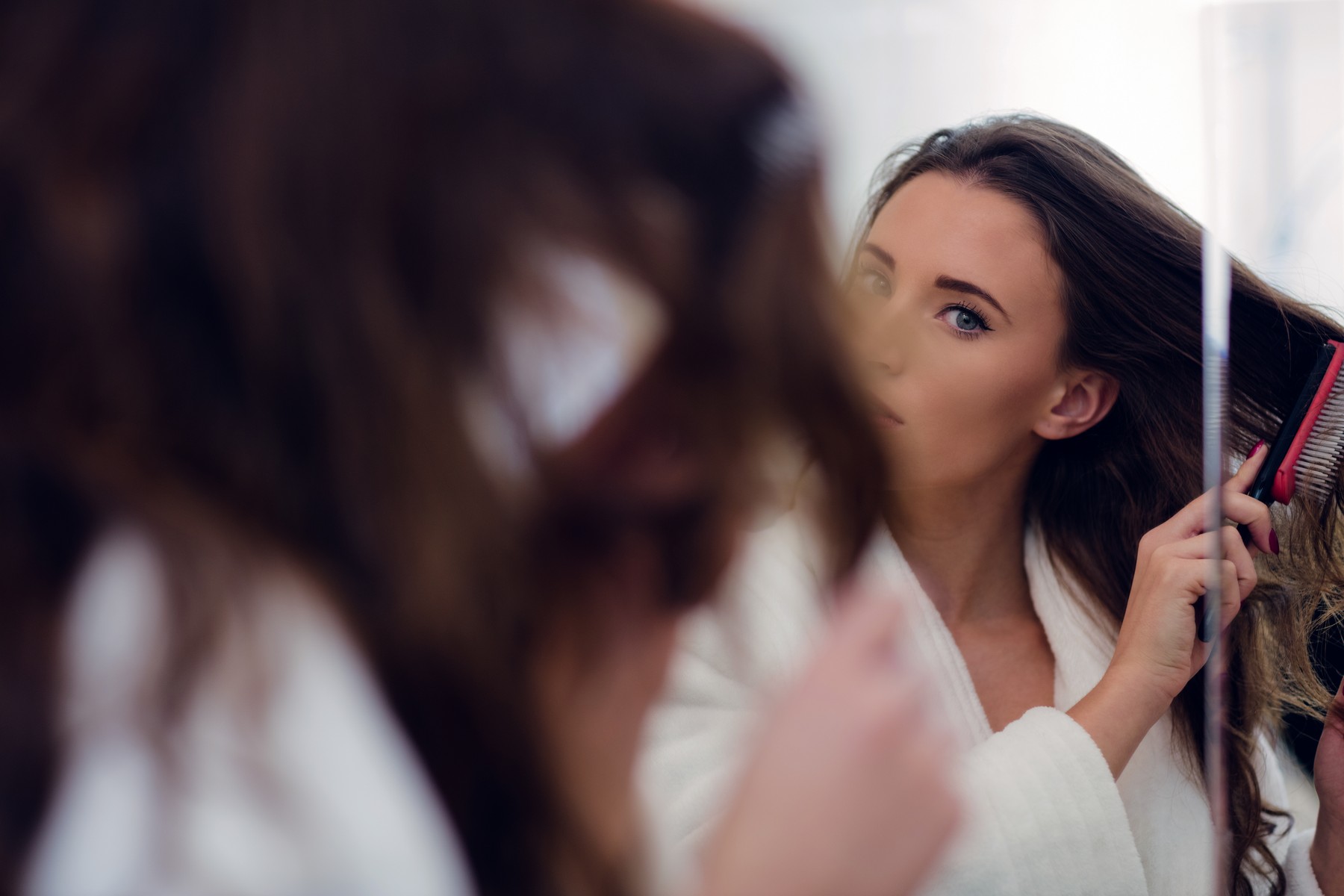 lasje, izpadanje, krtača,