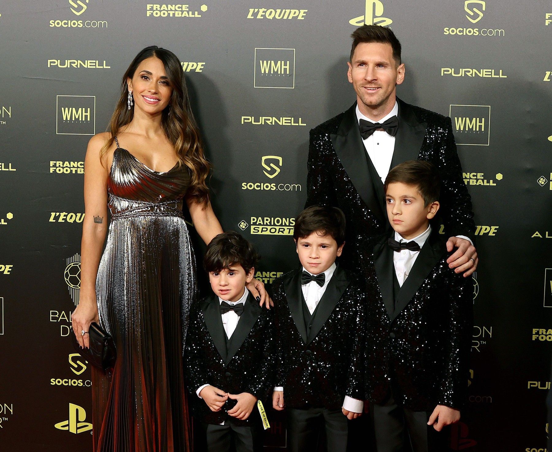 Lionel Messi z druzino