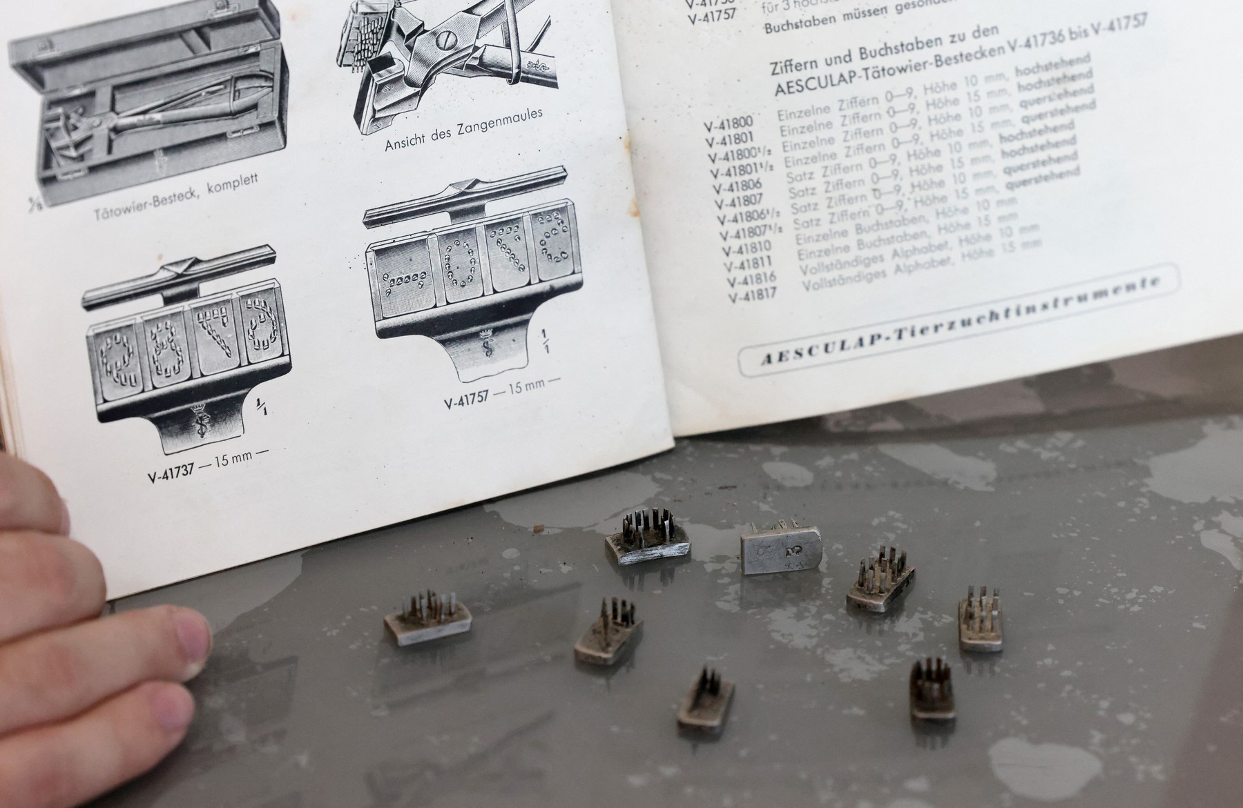 komplet za tetoviranje iz Auschwitza