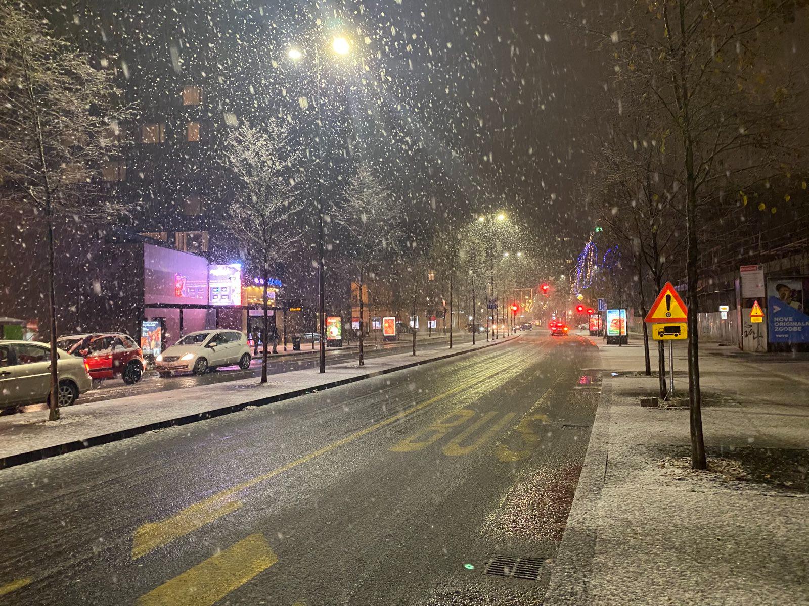 sneg, ljubljana, sneženje