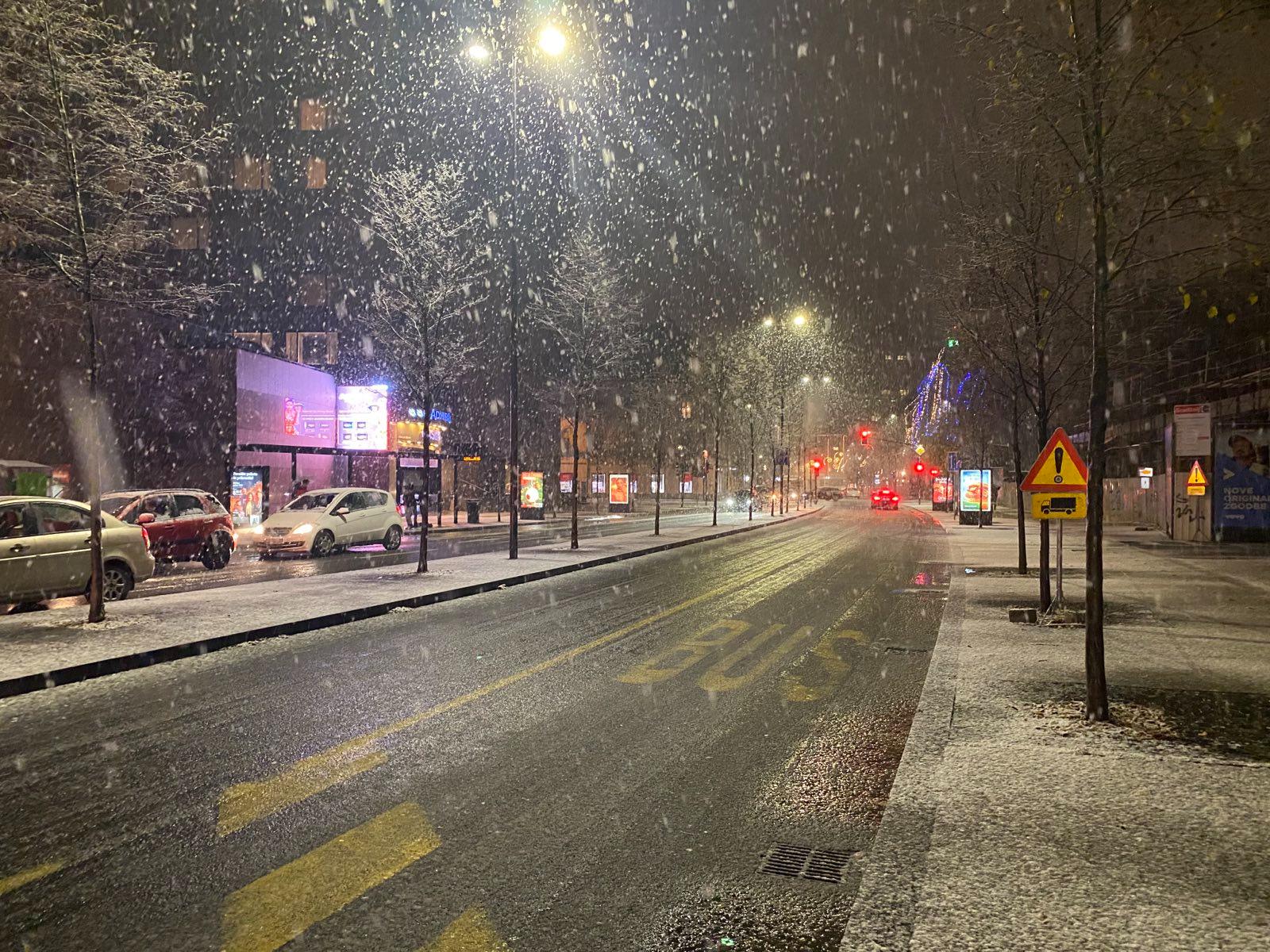 sneg, ljubljana, sneženje