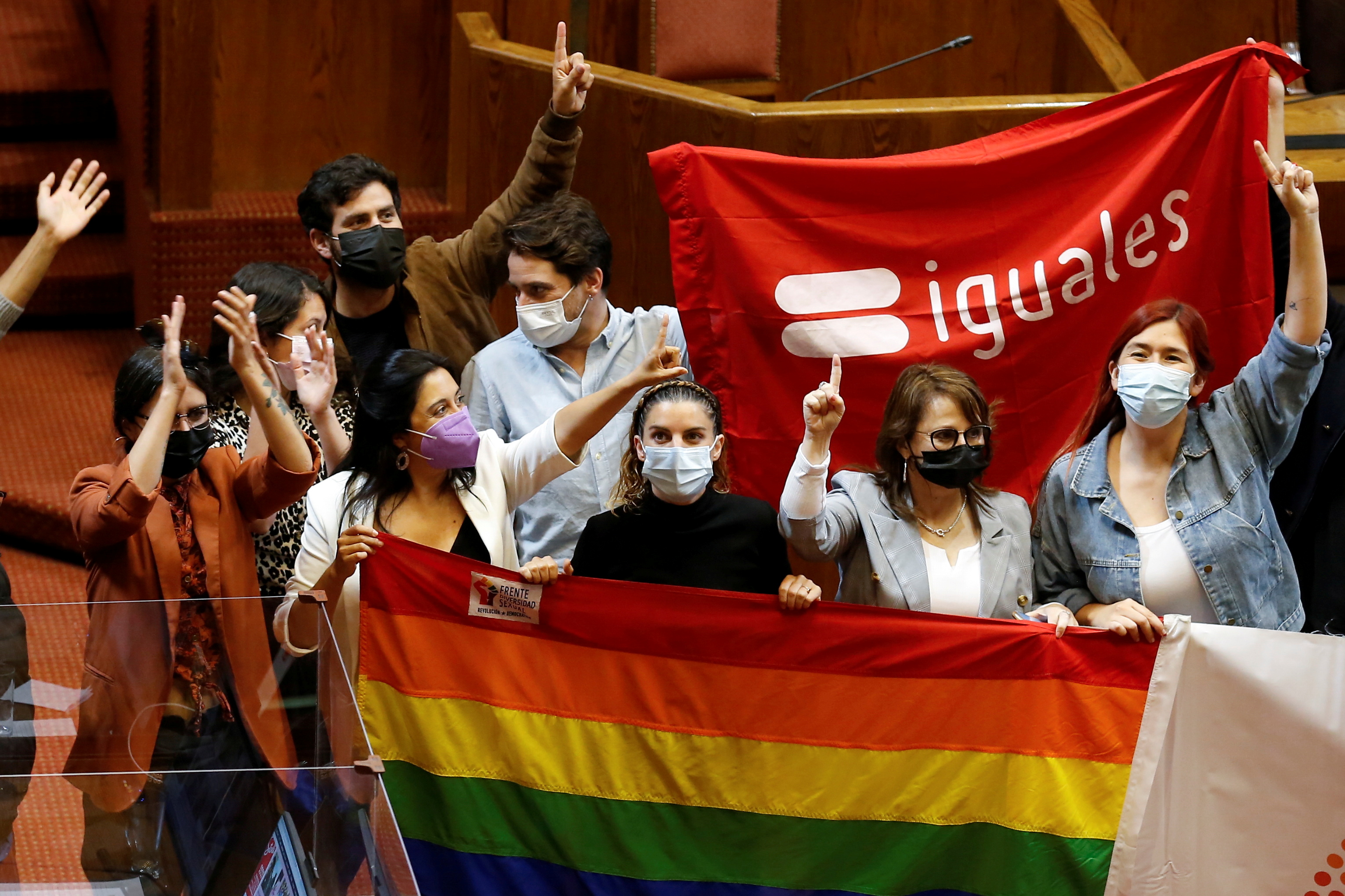 Chile's Senate votes for same-sex marriage bill during a session in Valparaiso