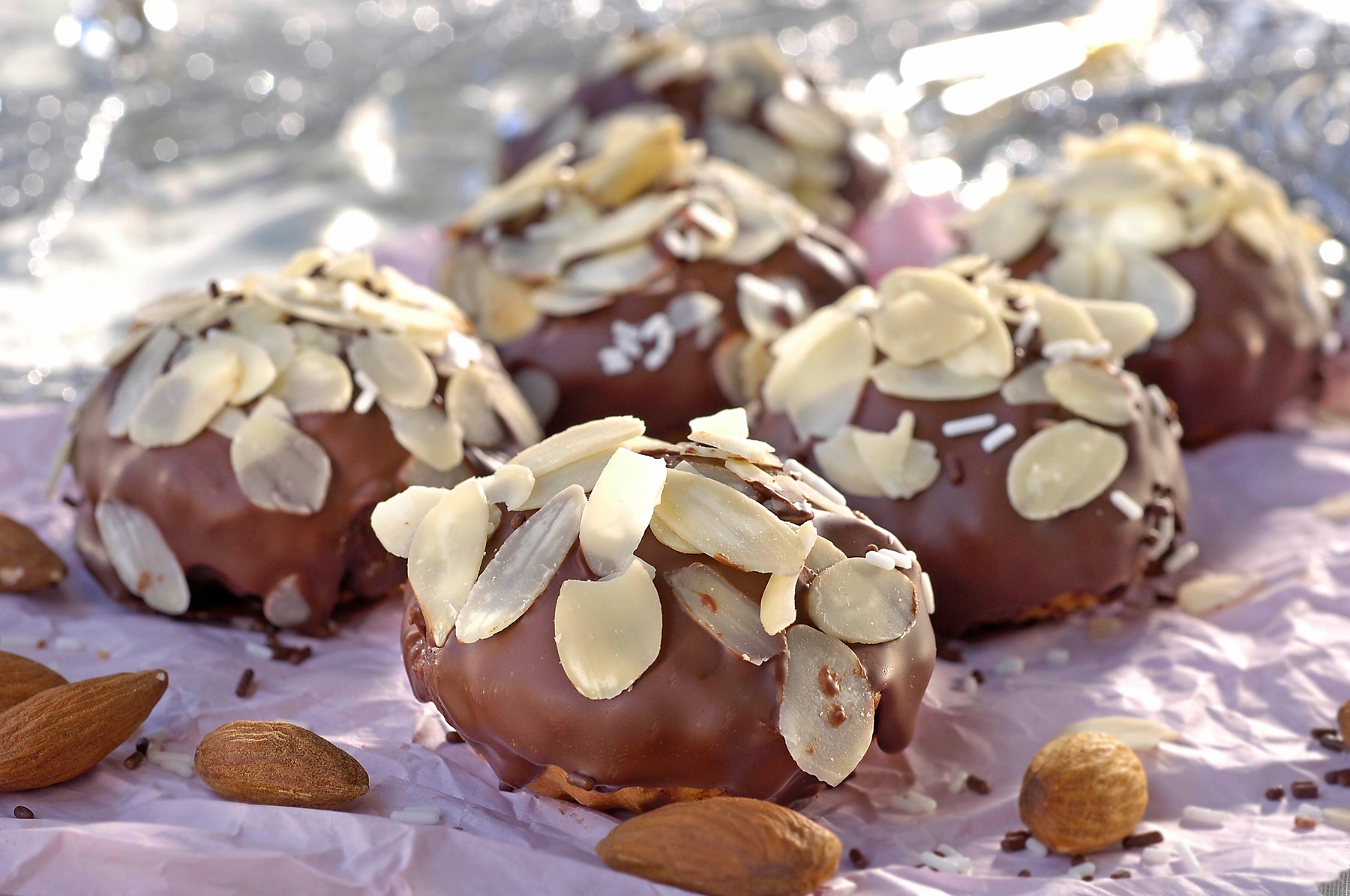 Almond Pies, babičini piškoti, mandlji, mandljevi piškoti, božični