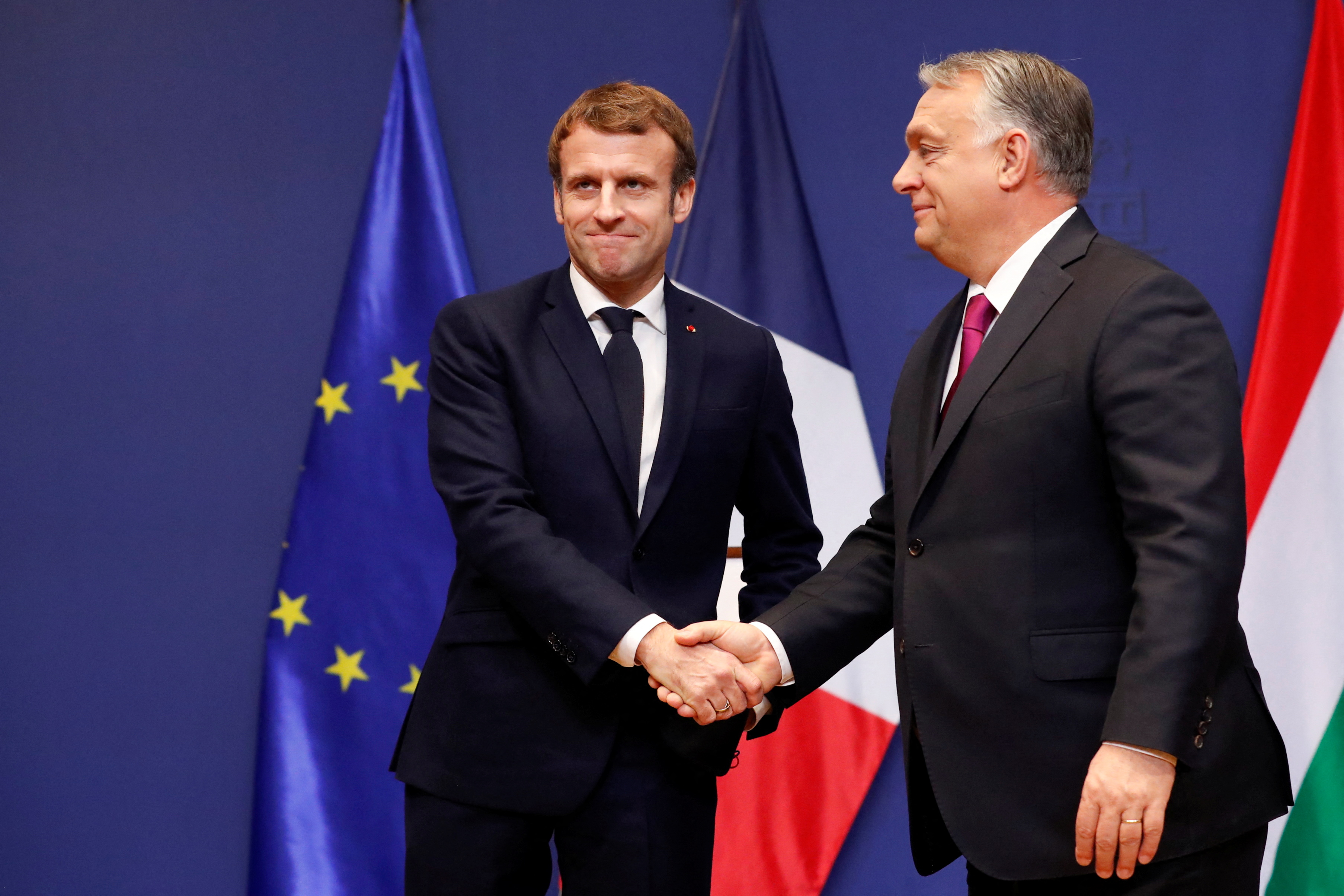 Emmanuel Macron in Viktor Orban