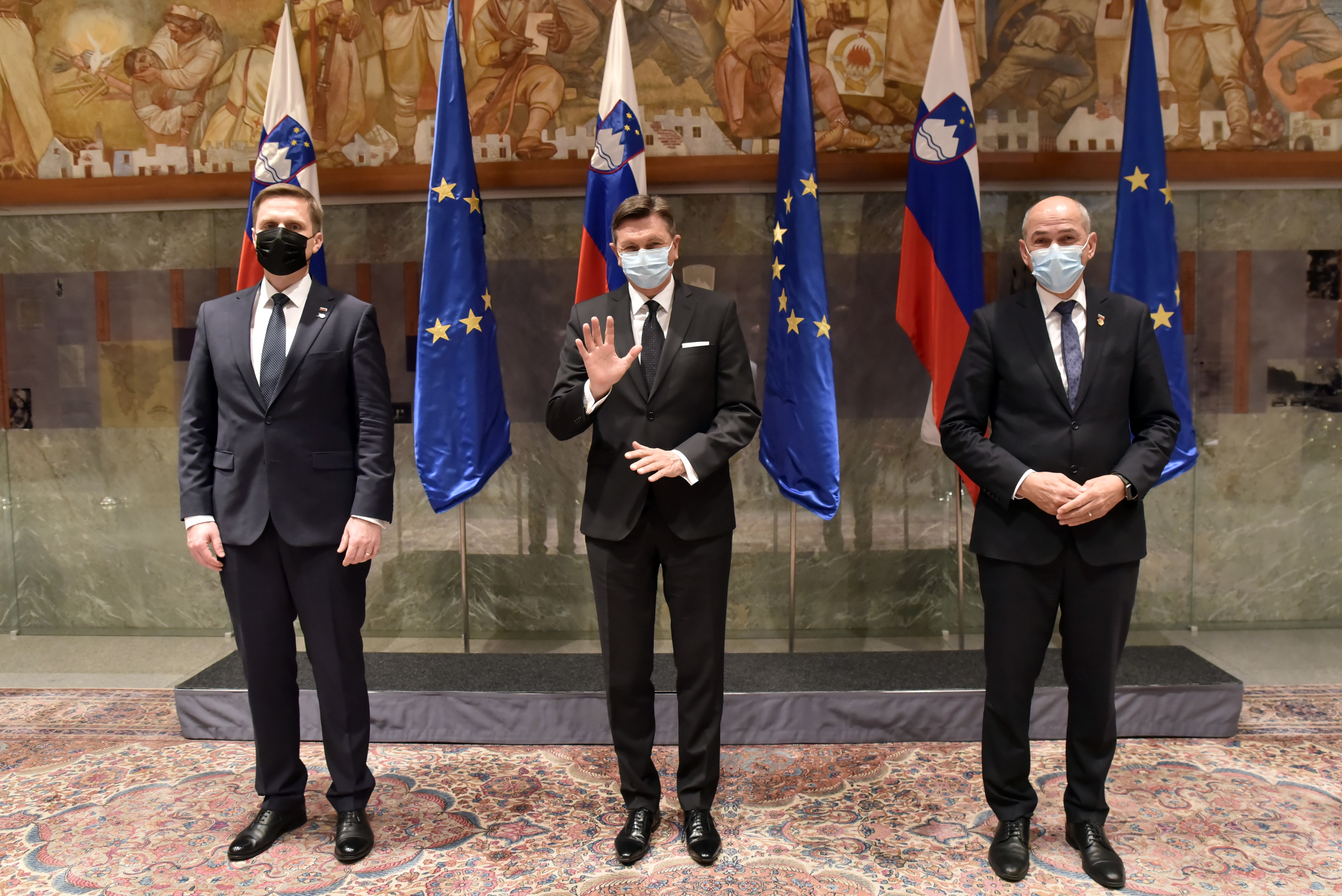 zorčič, pahor, janša