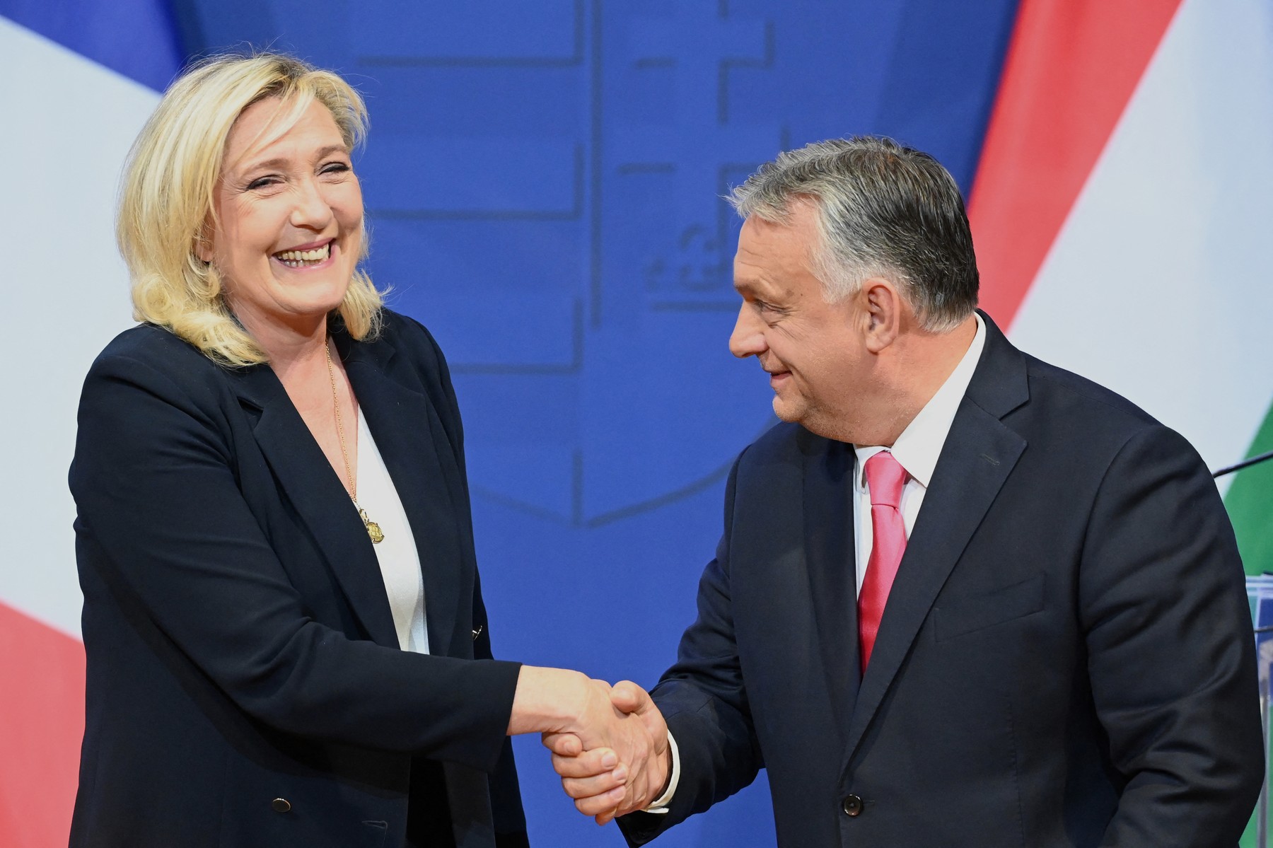 Marine Le Pen in Viktor Orban