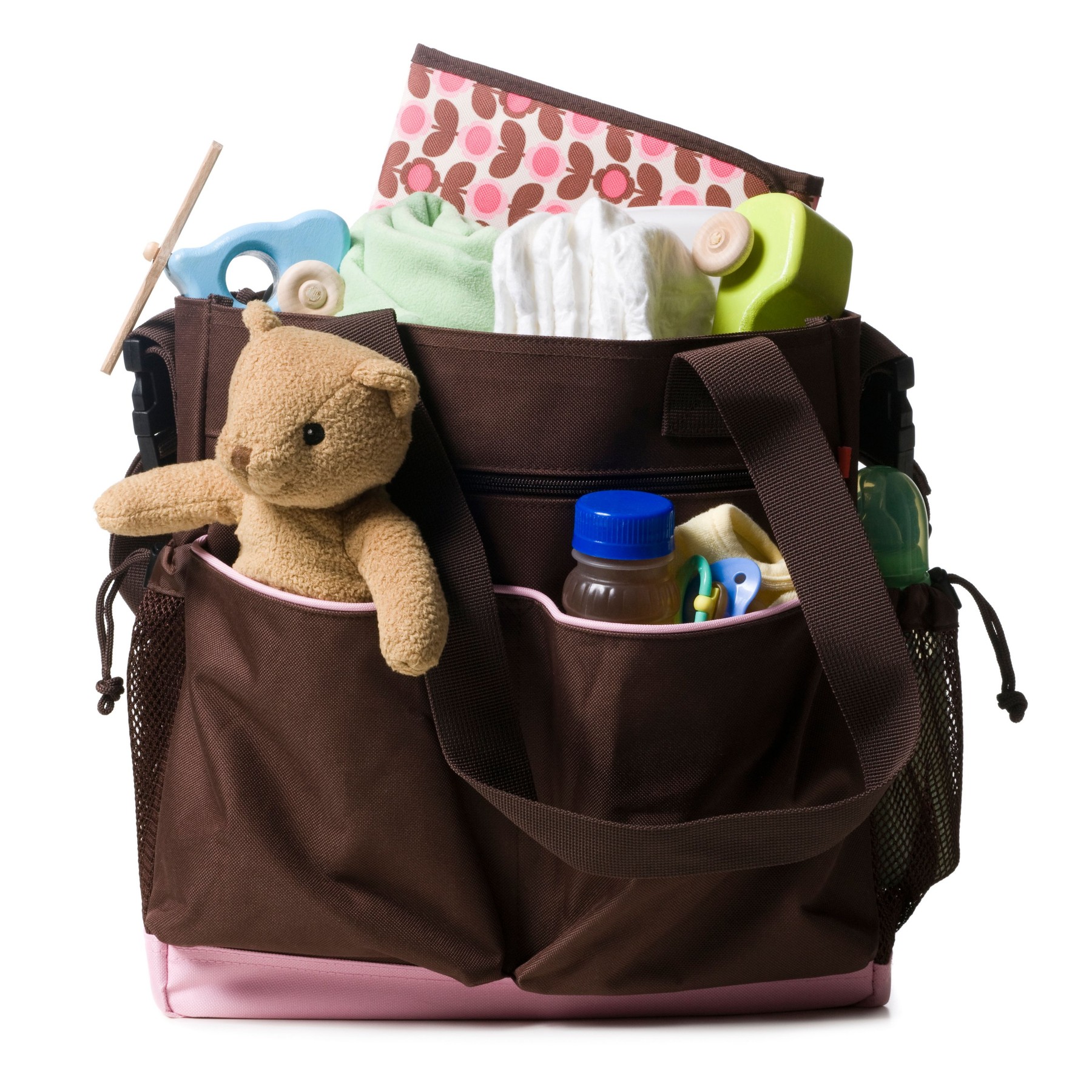 torba za plenice, dojenček, mamica