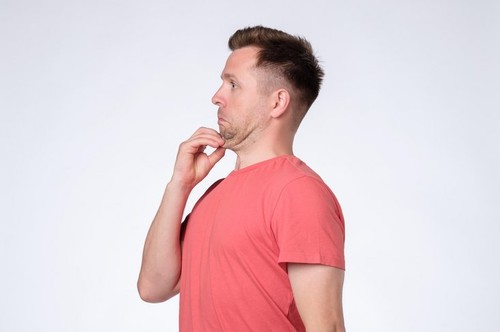 moški, brada, glava, podbradek, roka