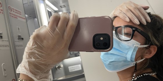 letalo, samoizolacija, koronavirus