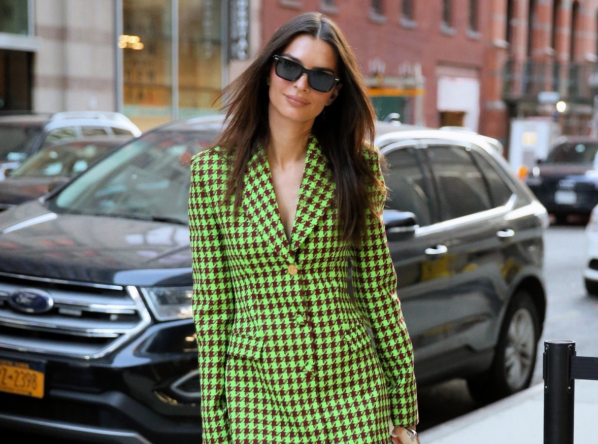 Emily Ratajkowski, moda, črna barva,