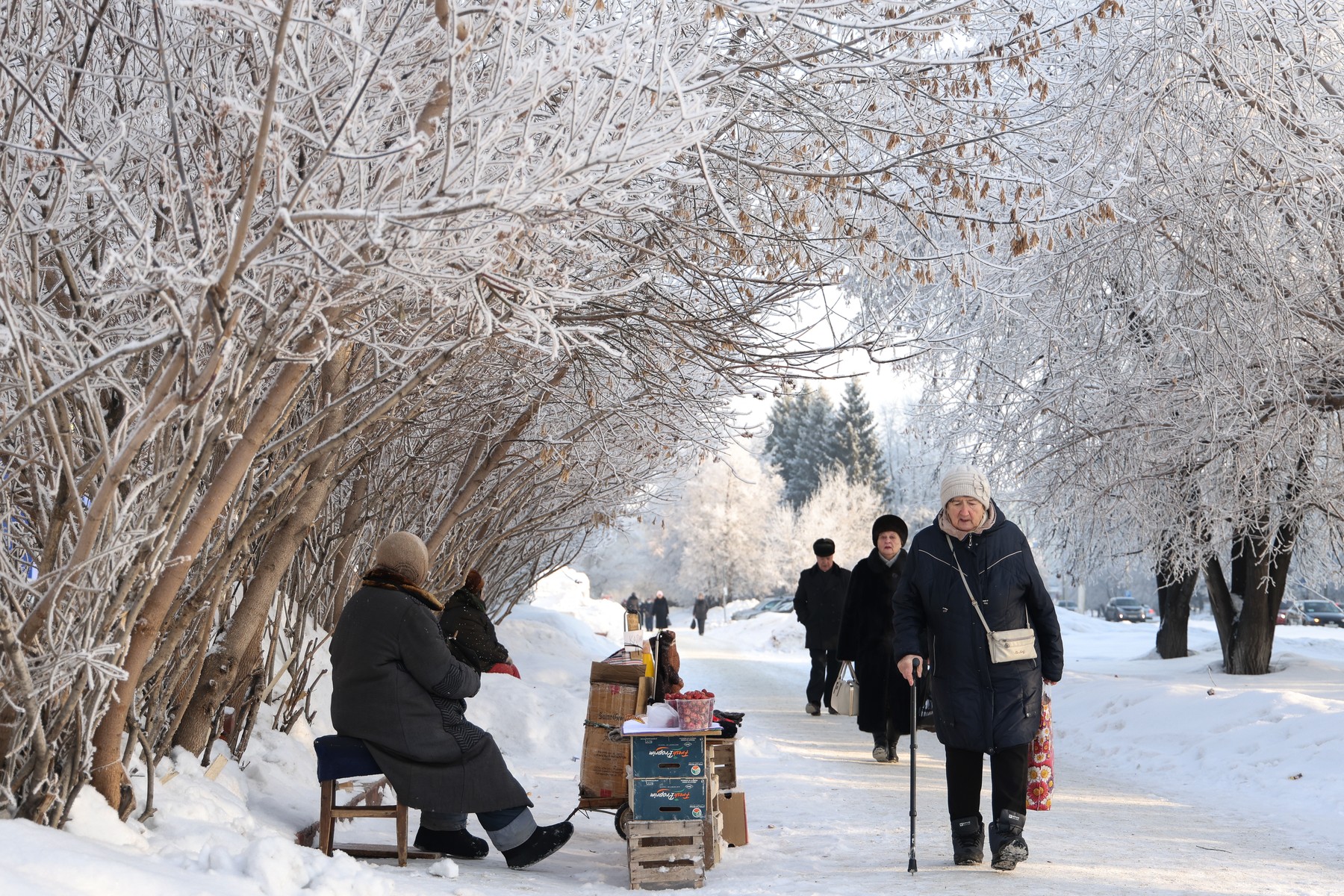 Rusija, prebivalci, ljudje, Rusi, sneg