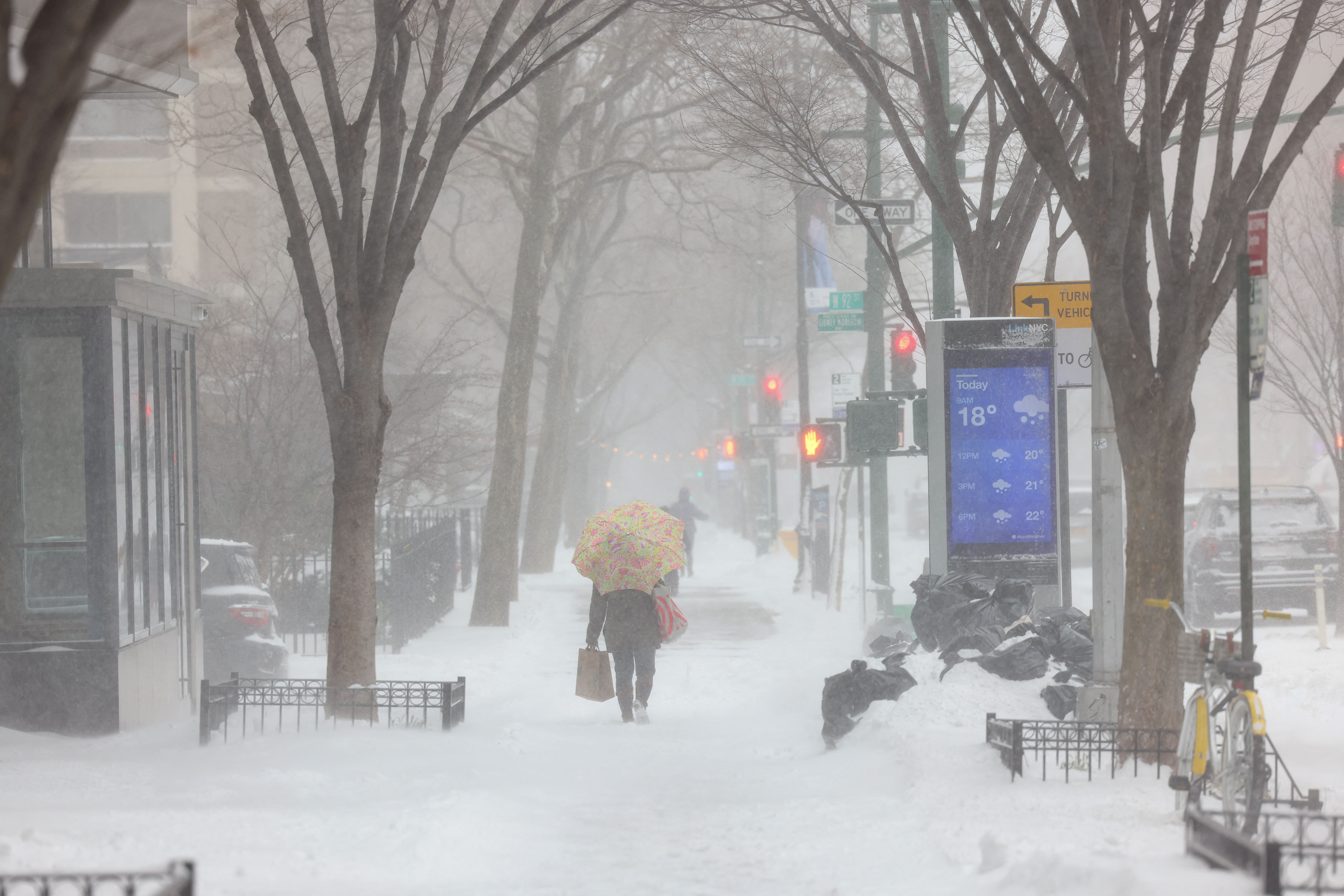 Nor'easter New York, sneg, neurje