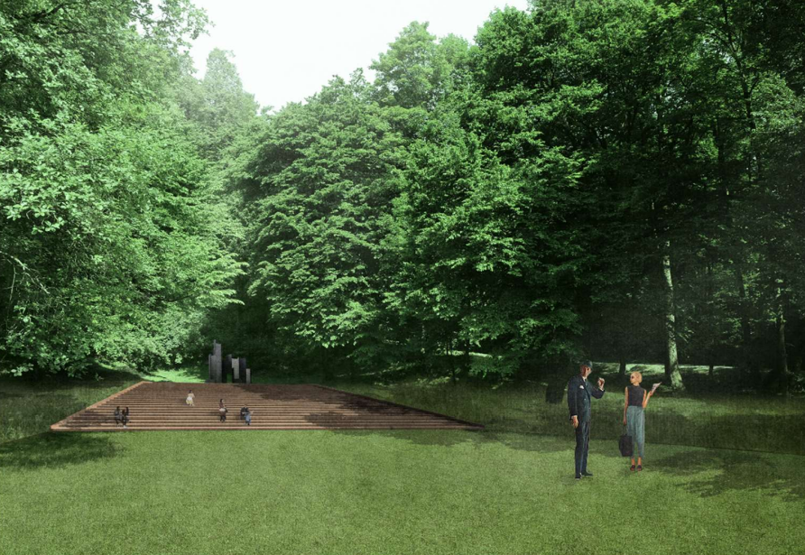 načrt plečnikovega avditorija