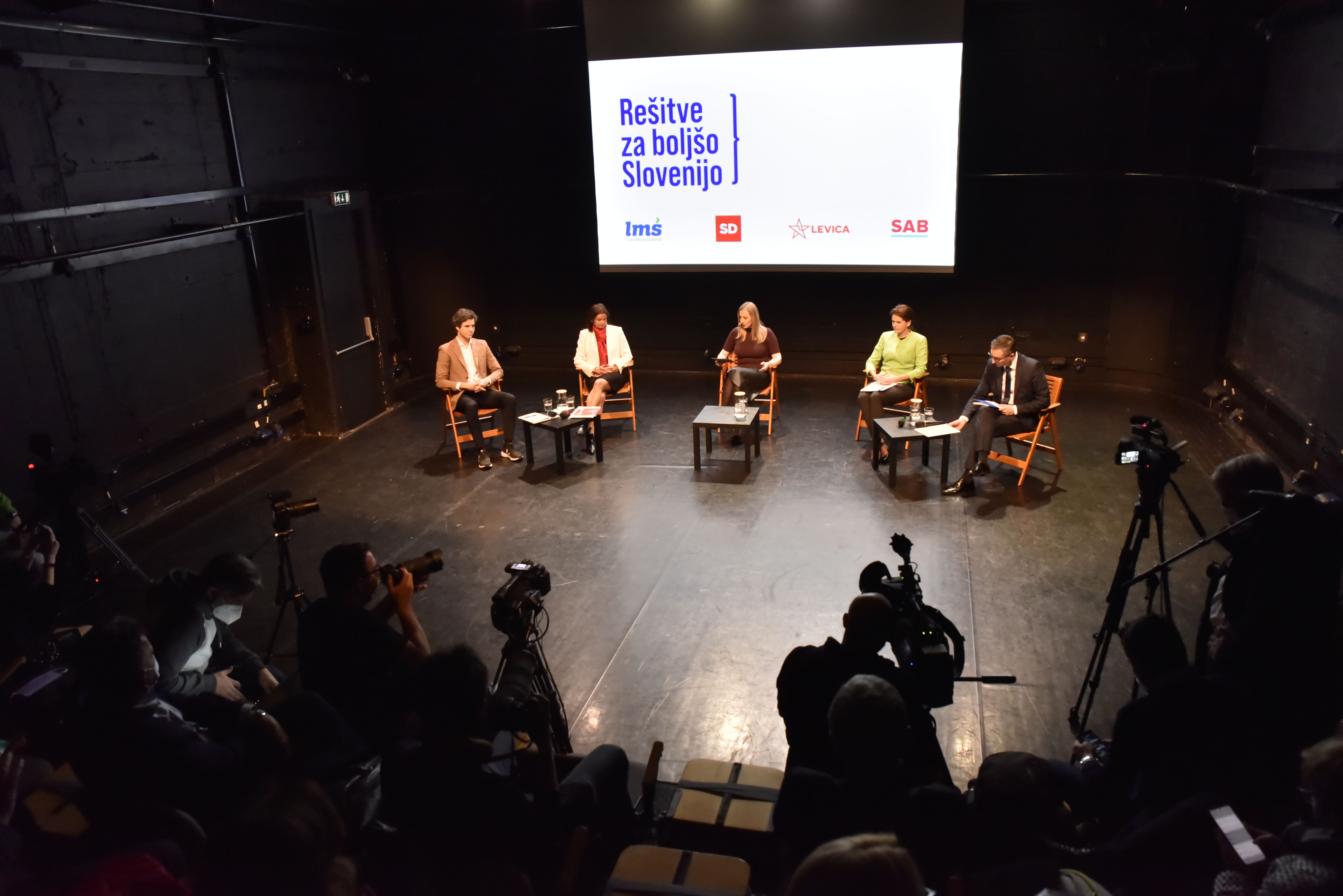 Pogovor Za boljšo Slovenijo LMŠ SAB Levica SD