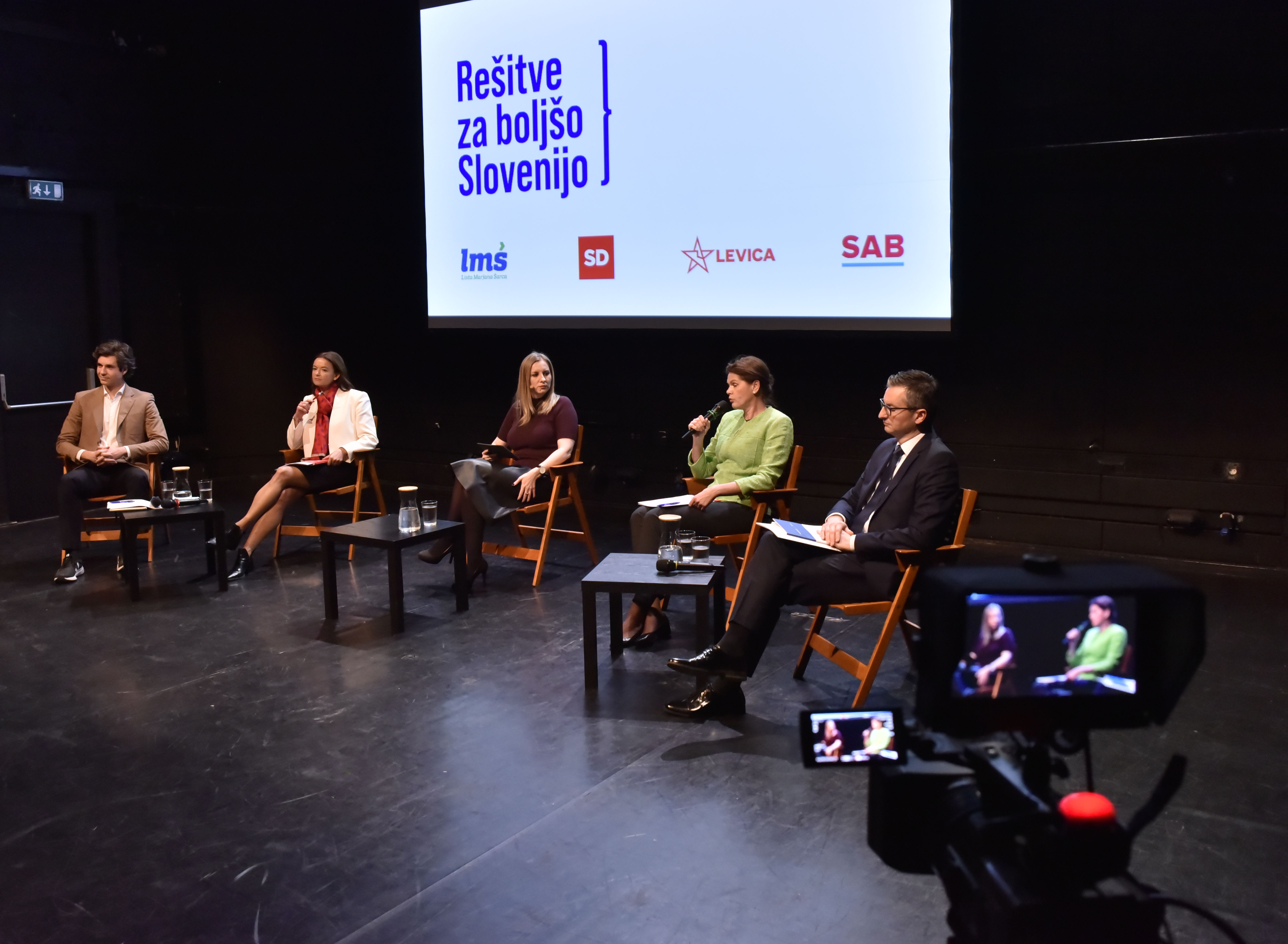 Pogovor Za boljšo Slovenijo LMŠ SAB Levica SD