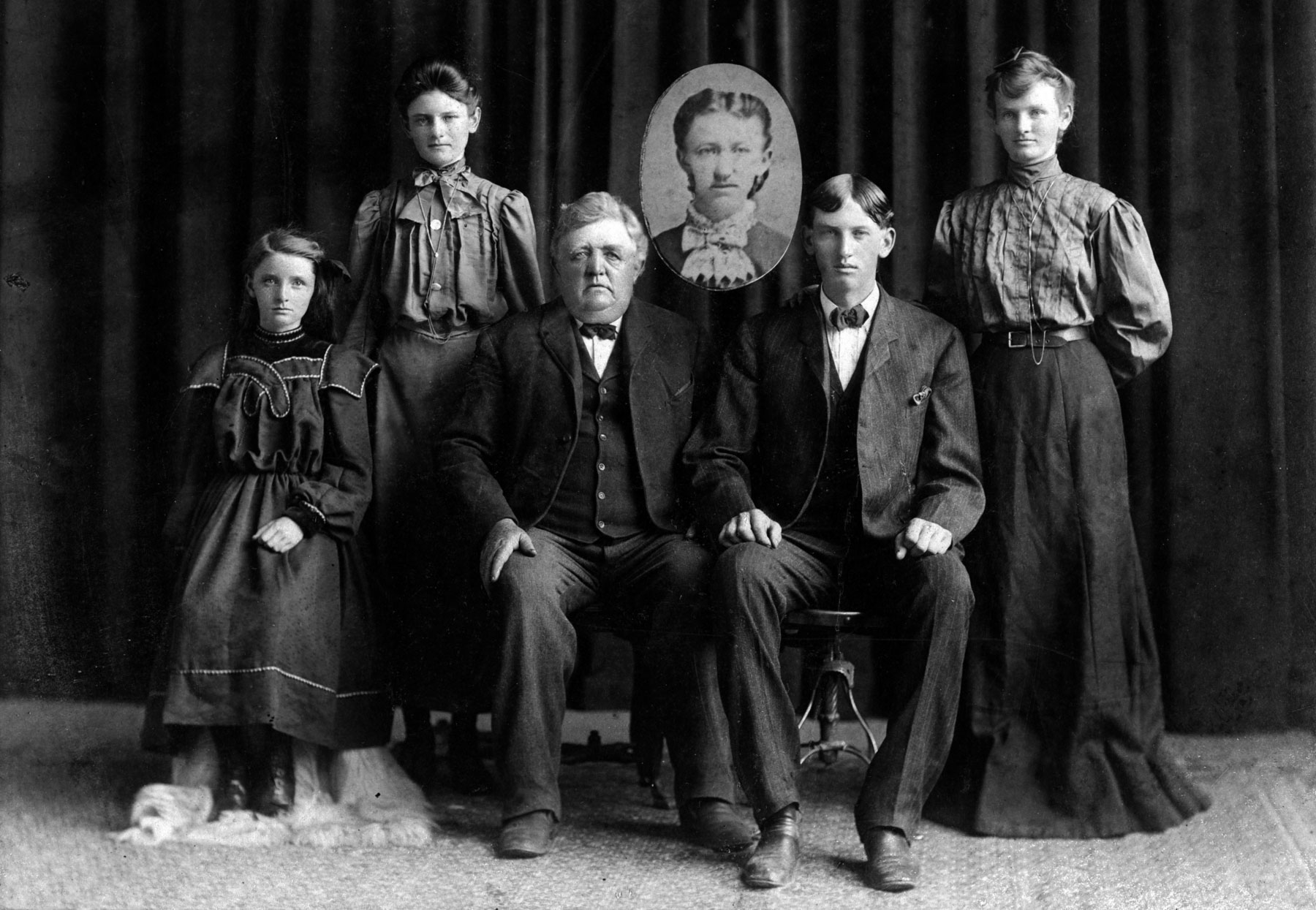 družina, portrete, fotografija, črno-bela fotografija