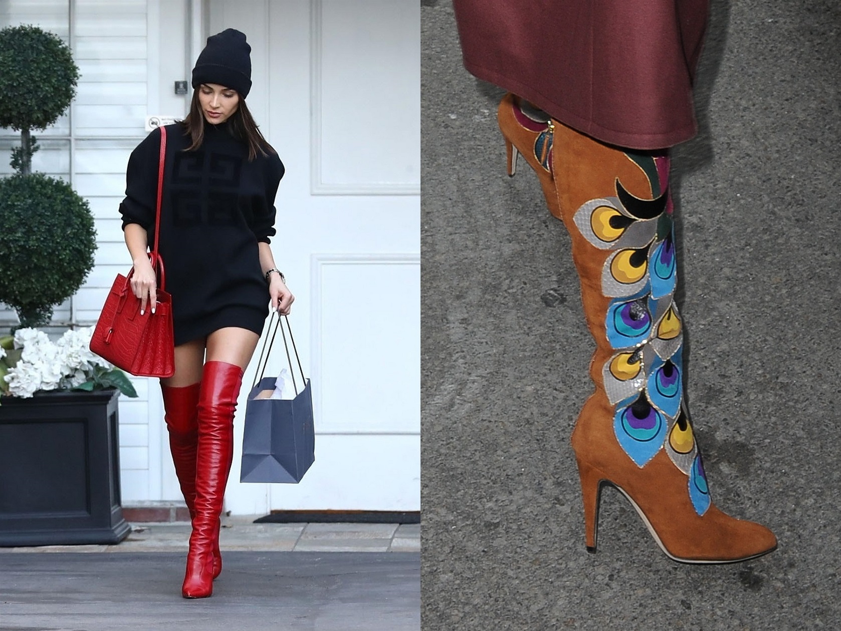 Olivia Culpo, škornji