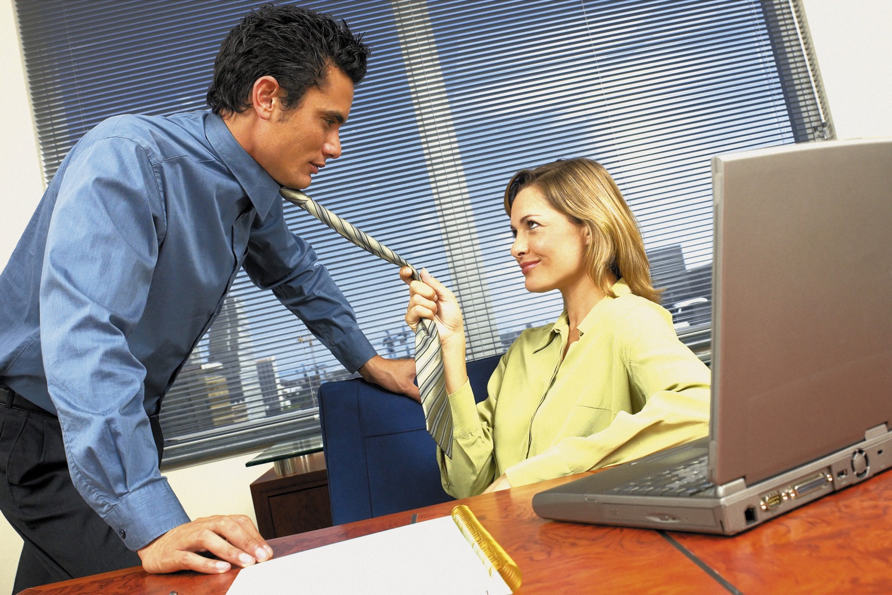 moški, ženska, flirtanje, računalnik, varanje