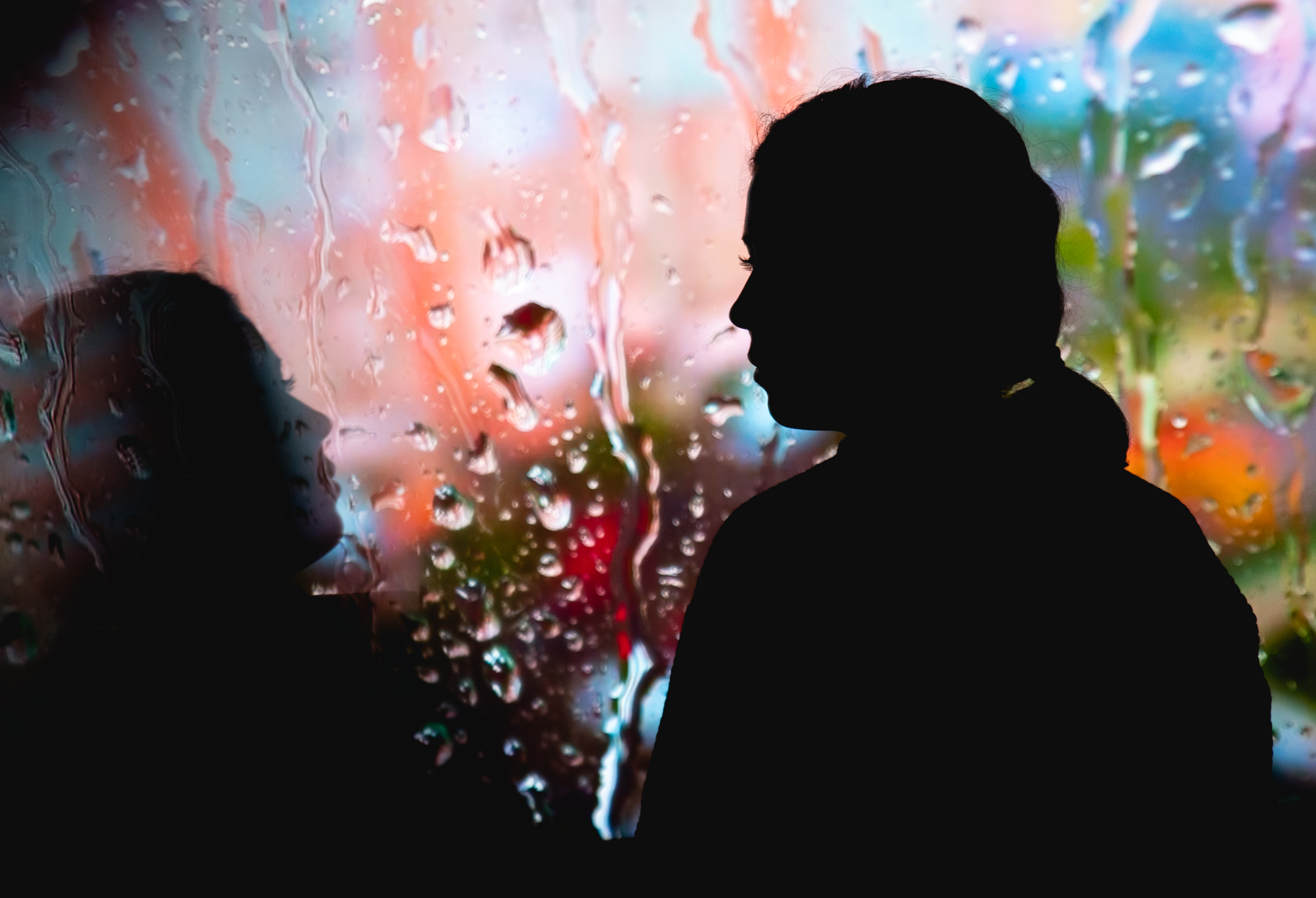 duševno zdravje, študenti, ženska, senca, obris