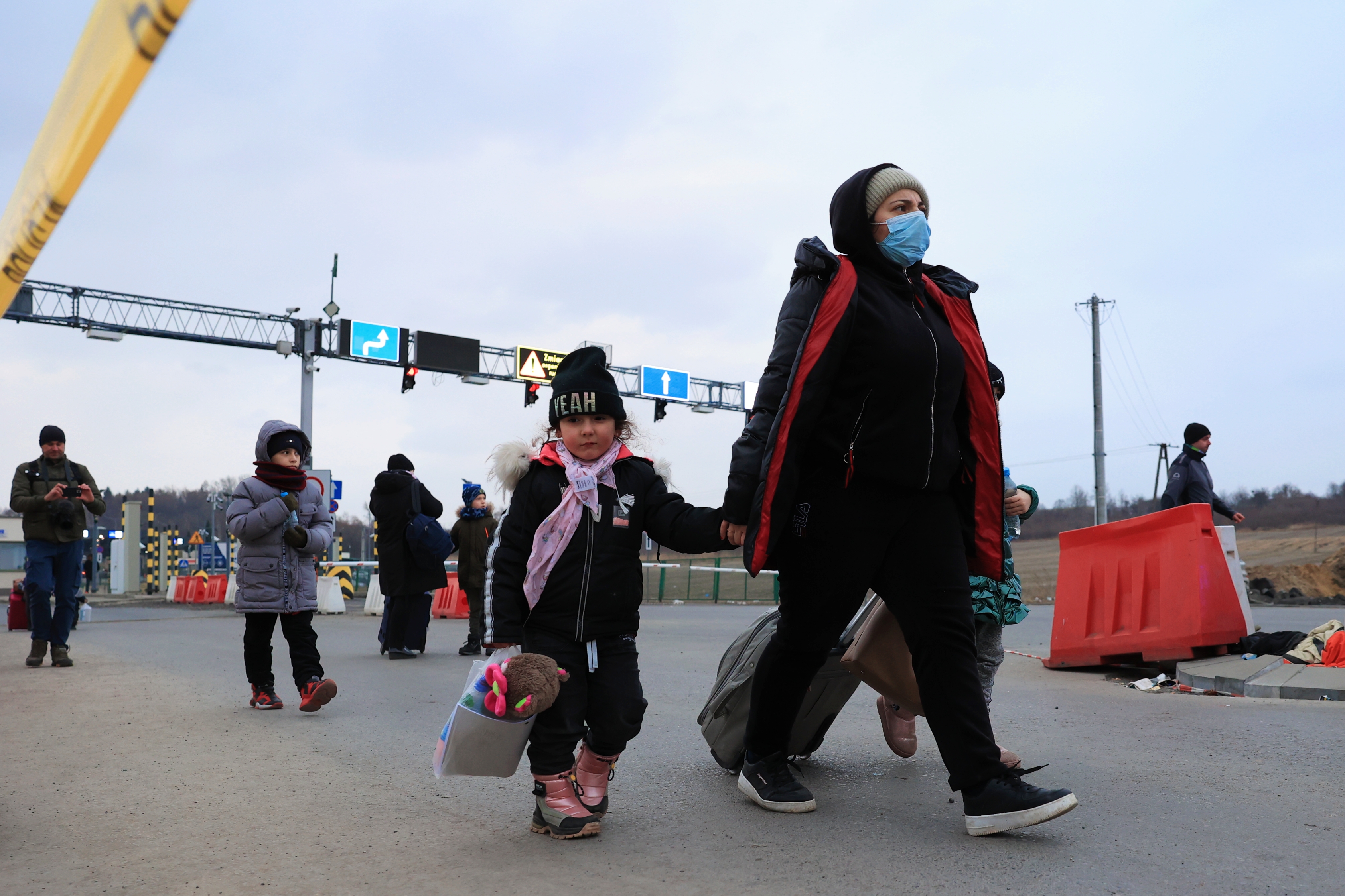 Begunci na poljsko-ukrajinski meji