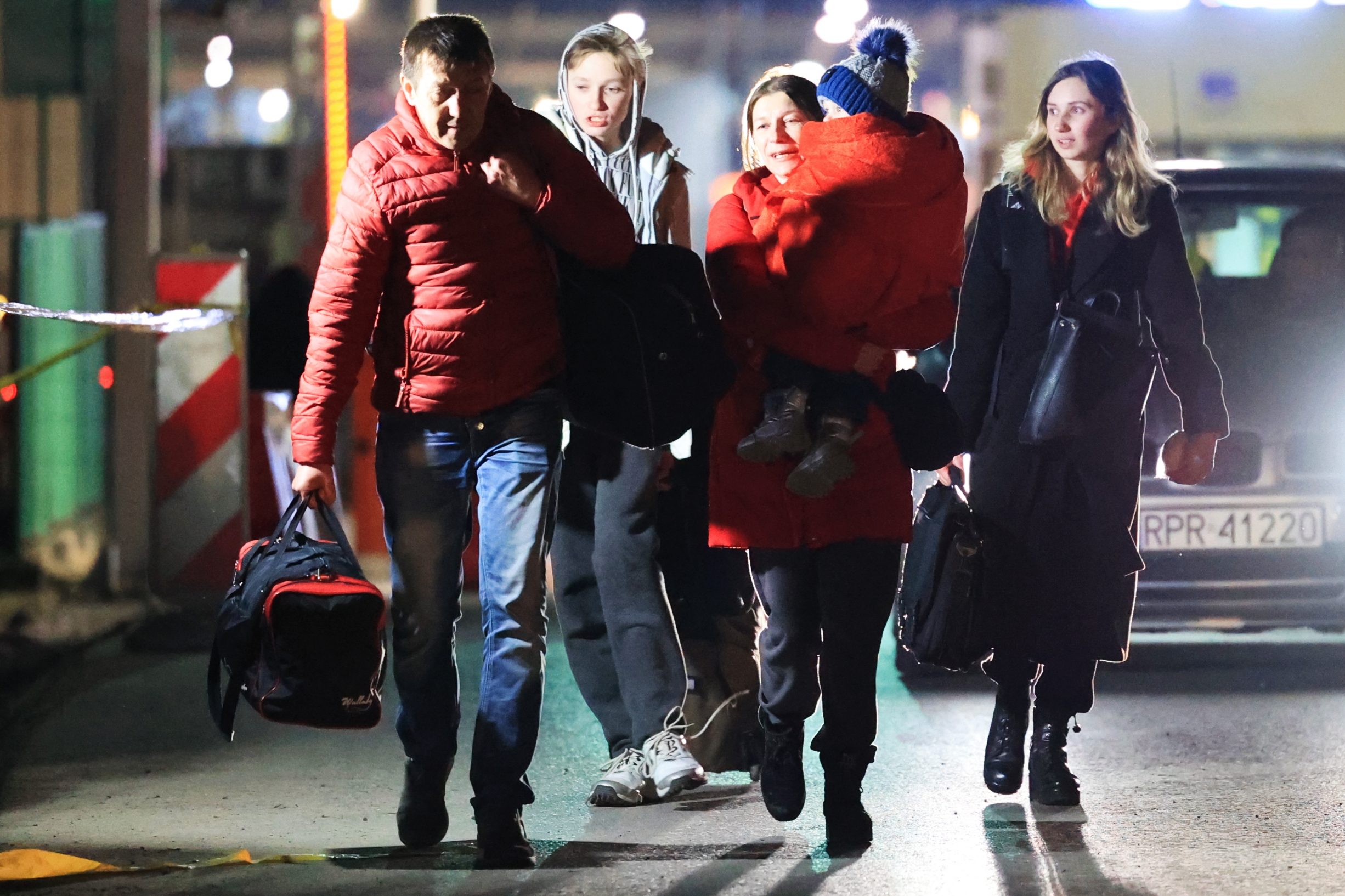 Begunci na poljsko-ukrajinski meji