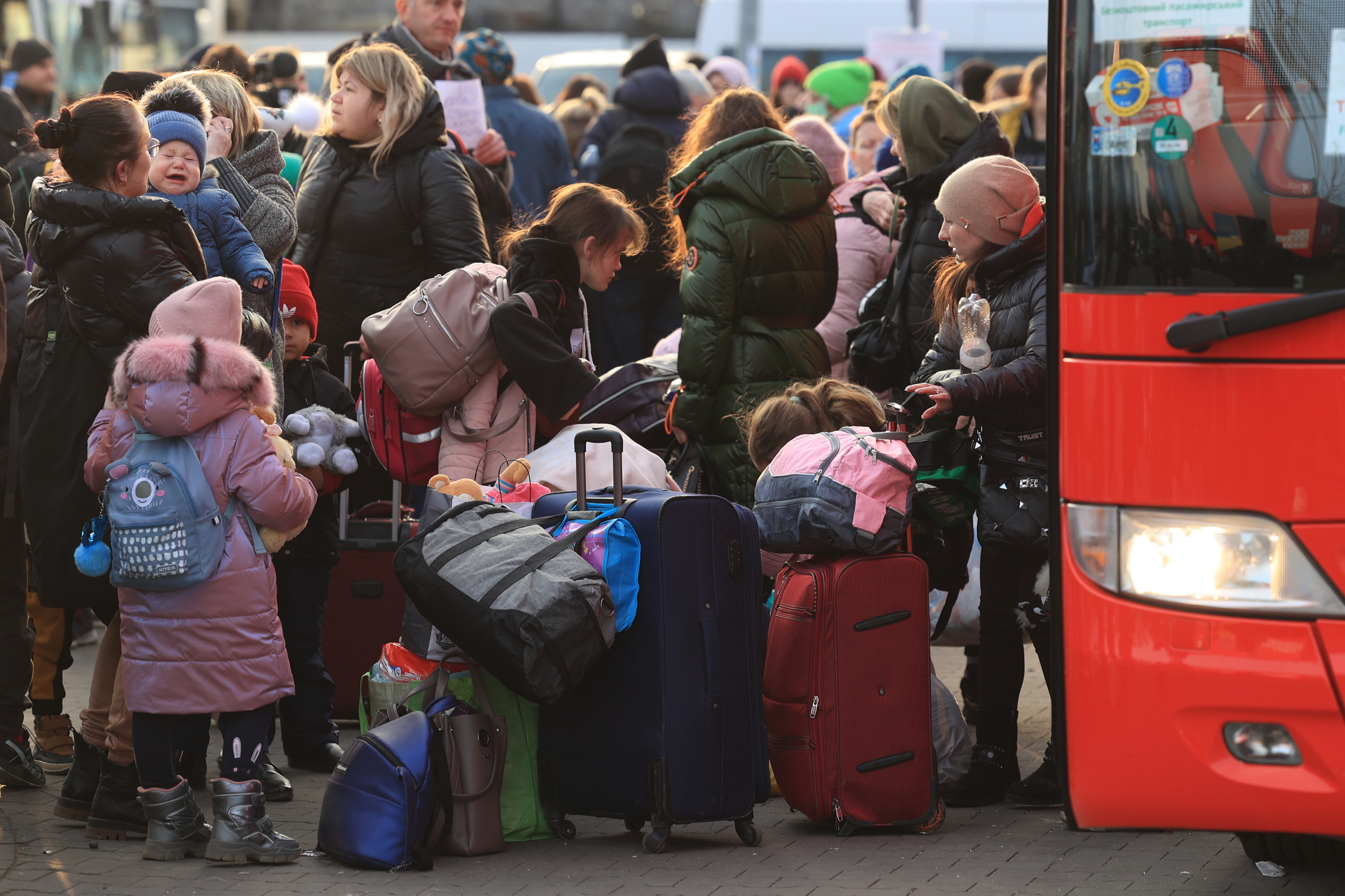 Begunci na poljsko-ukrajinski meji