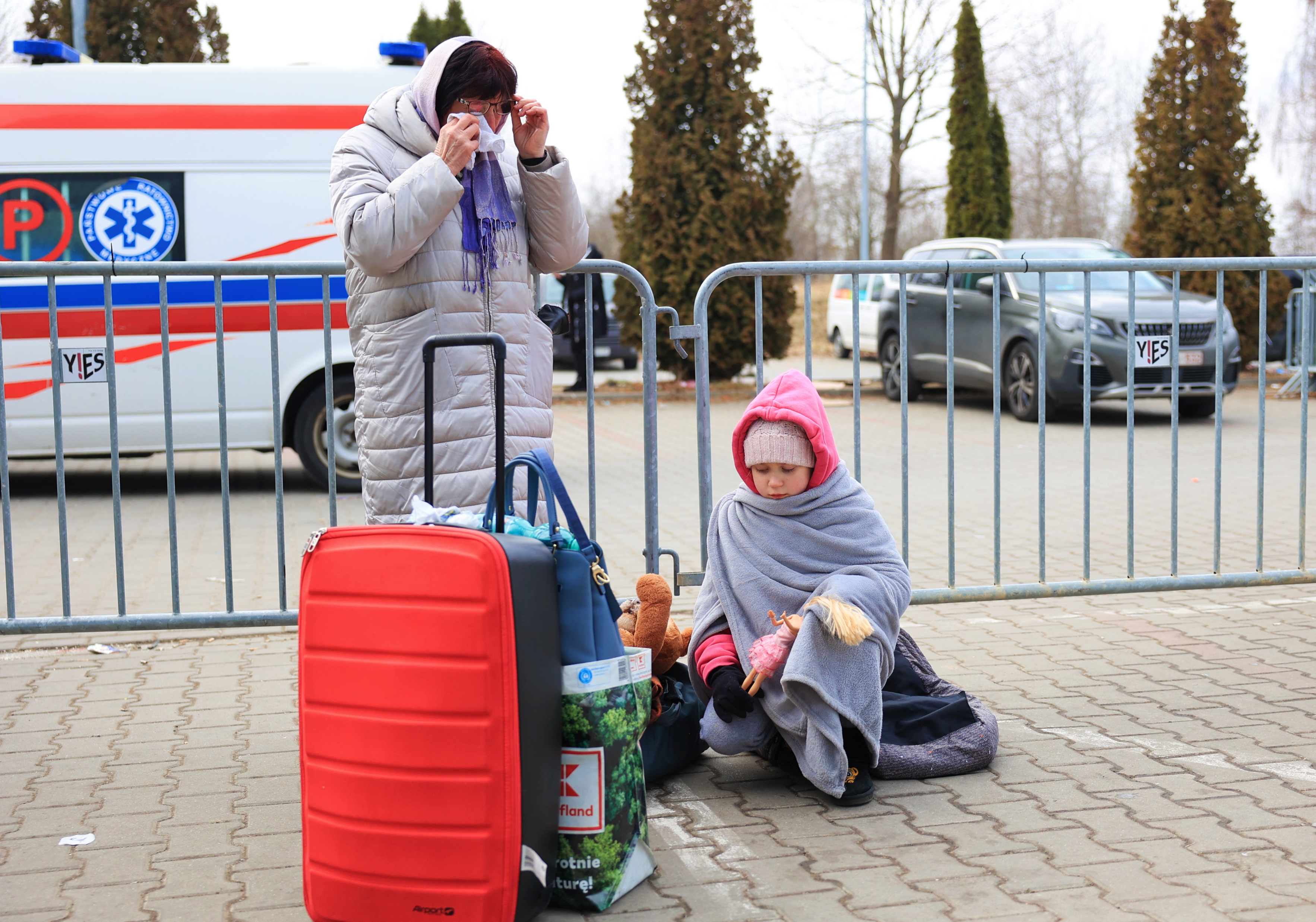 Begunci na poljsko-ukrajinski meji