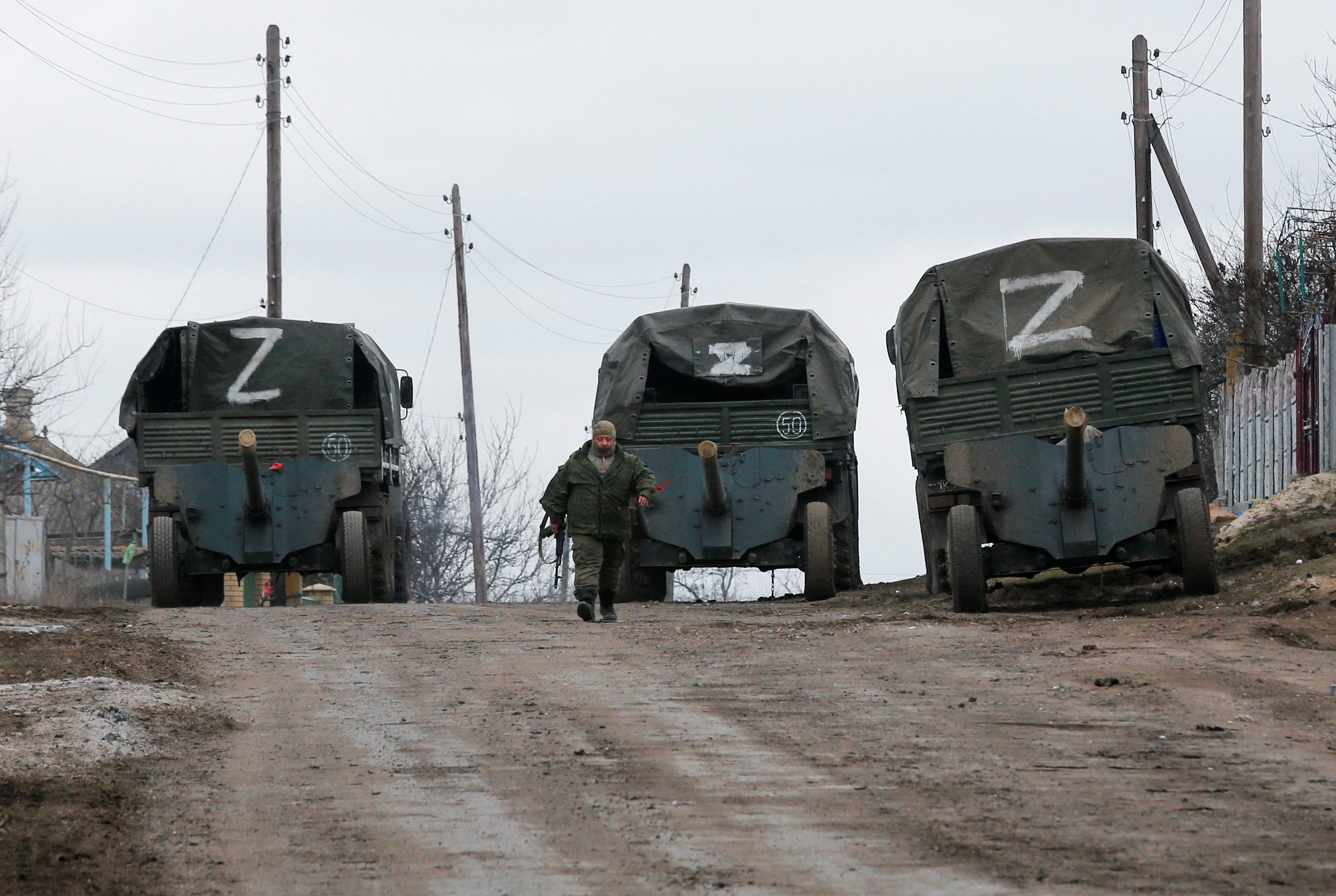 Pro-Russian troops deployed in Donetsk region