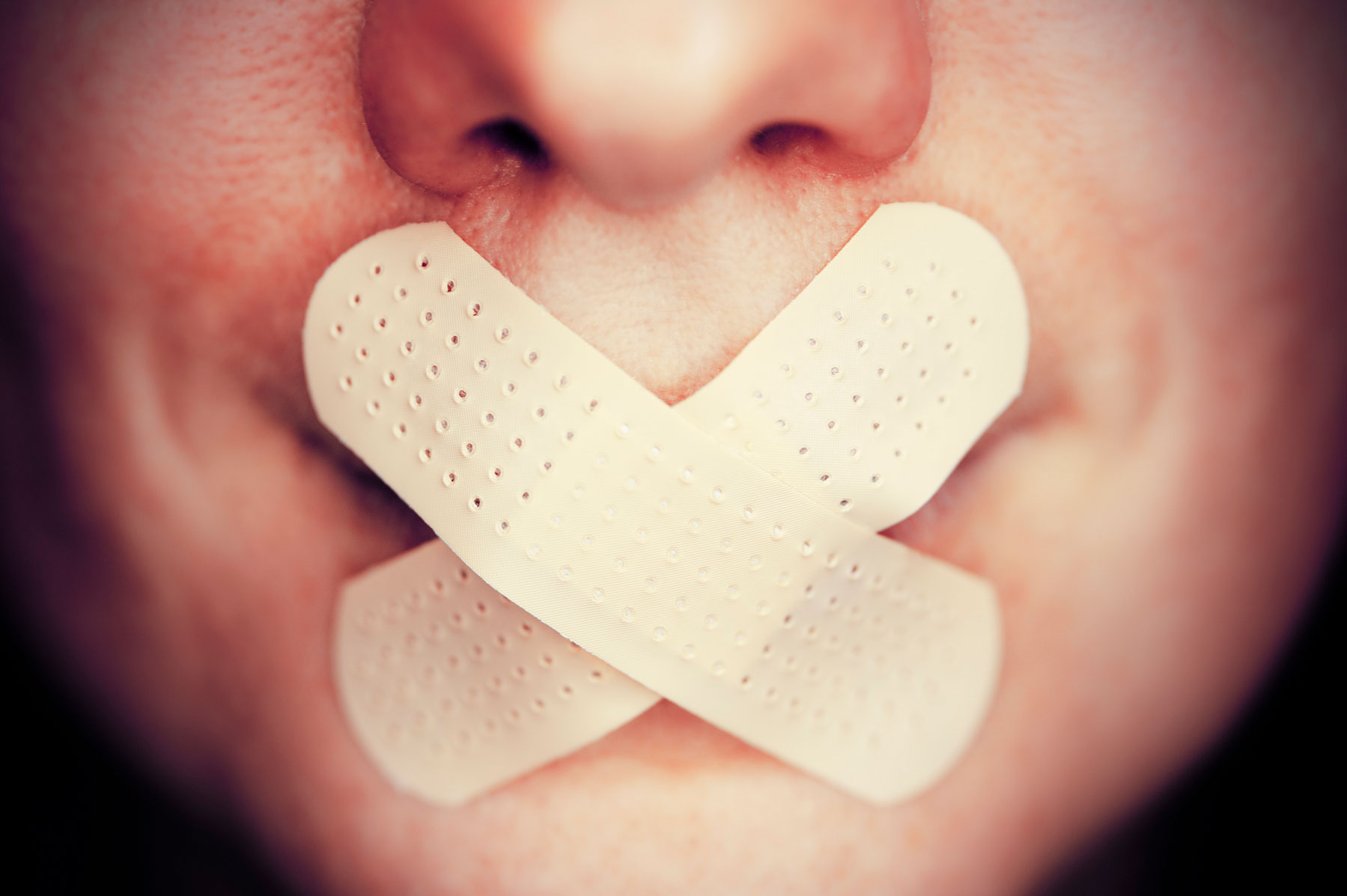 usta, obliz, zalepljena usta