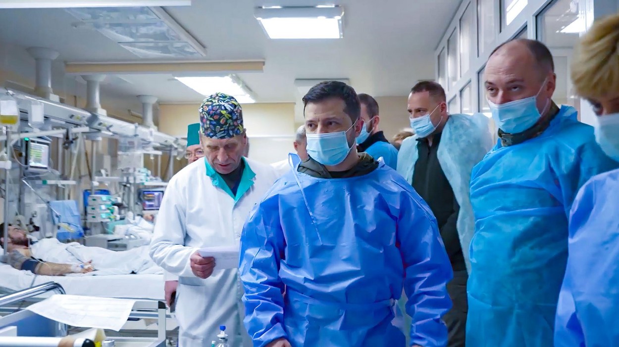 bolnišnica, ukrajina, covid, zelenski