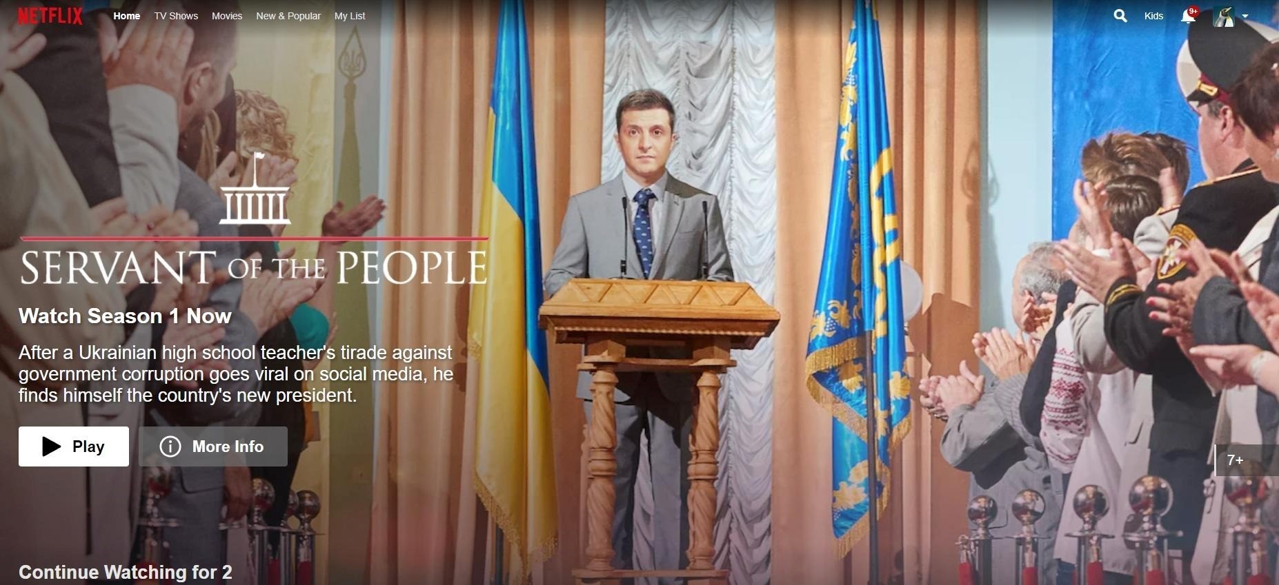 Volodomir Zelenski na Netflixu